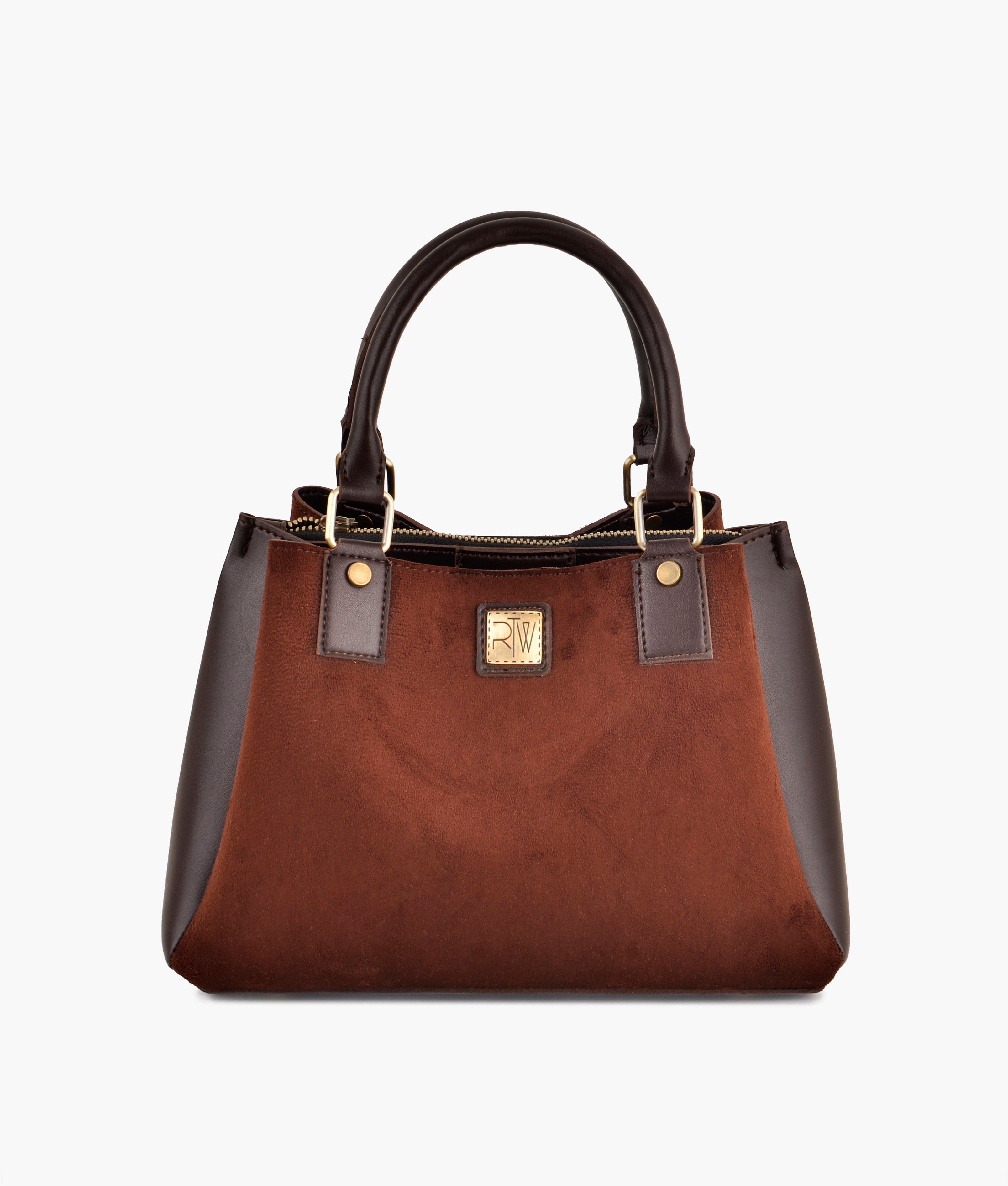LumaVex - Dark brown suede mini bag