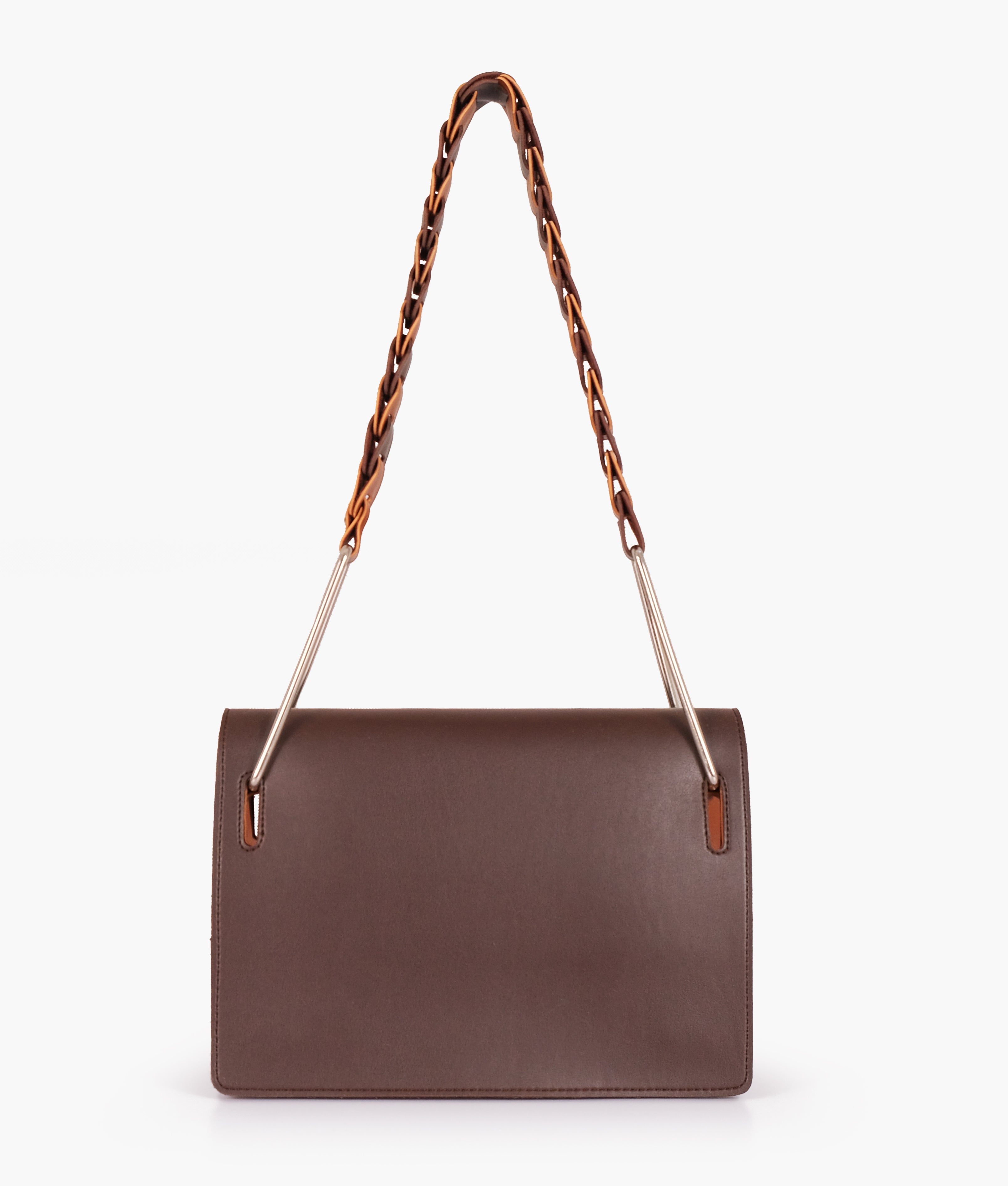 LumaVex - Dark brown loop strap shoulder bag
