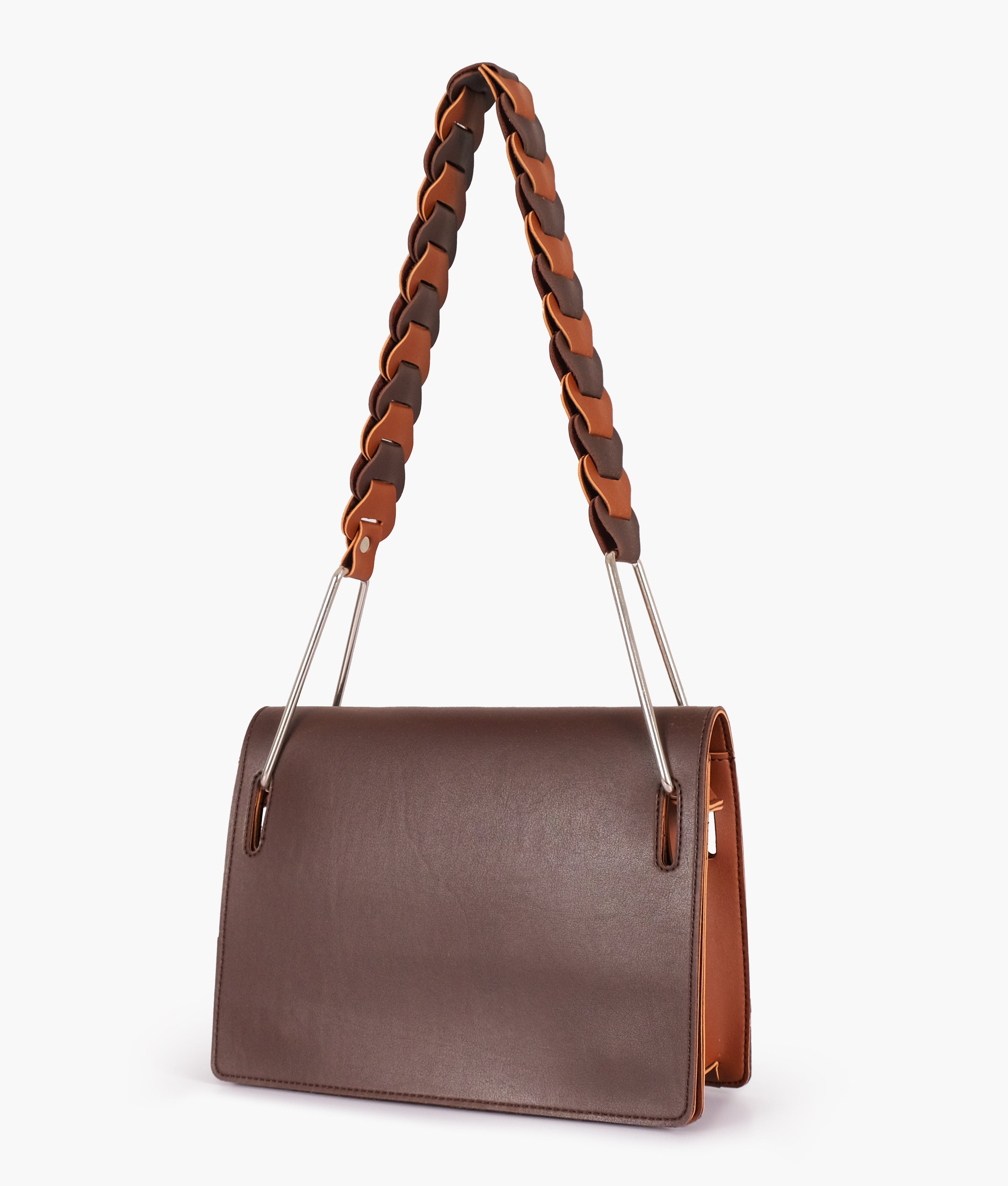 LumaVex - Dark brown loop strap shoulder bag