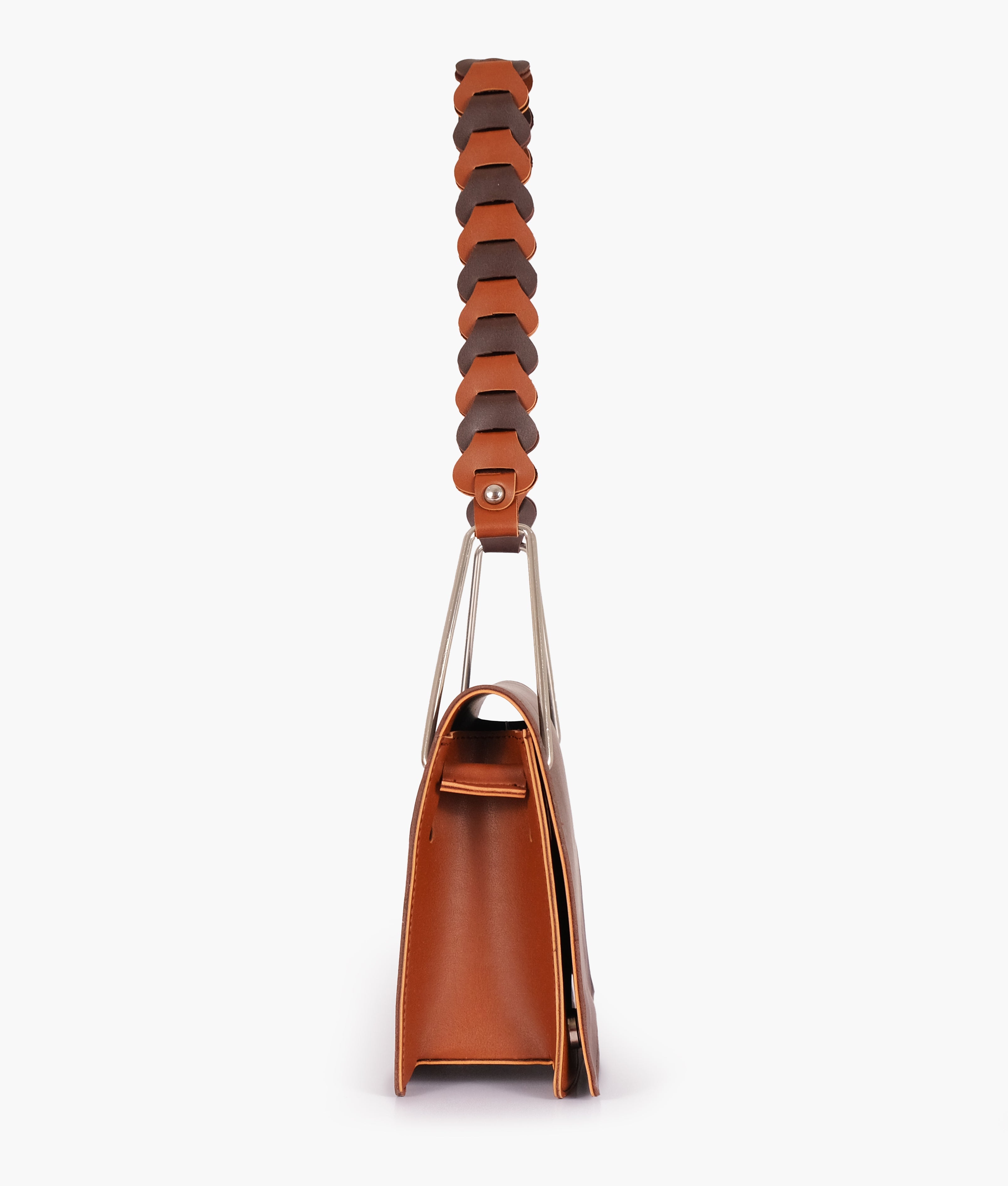 LumaVex - Dark brown loop strap shoulder bag