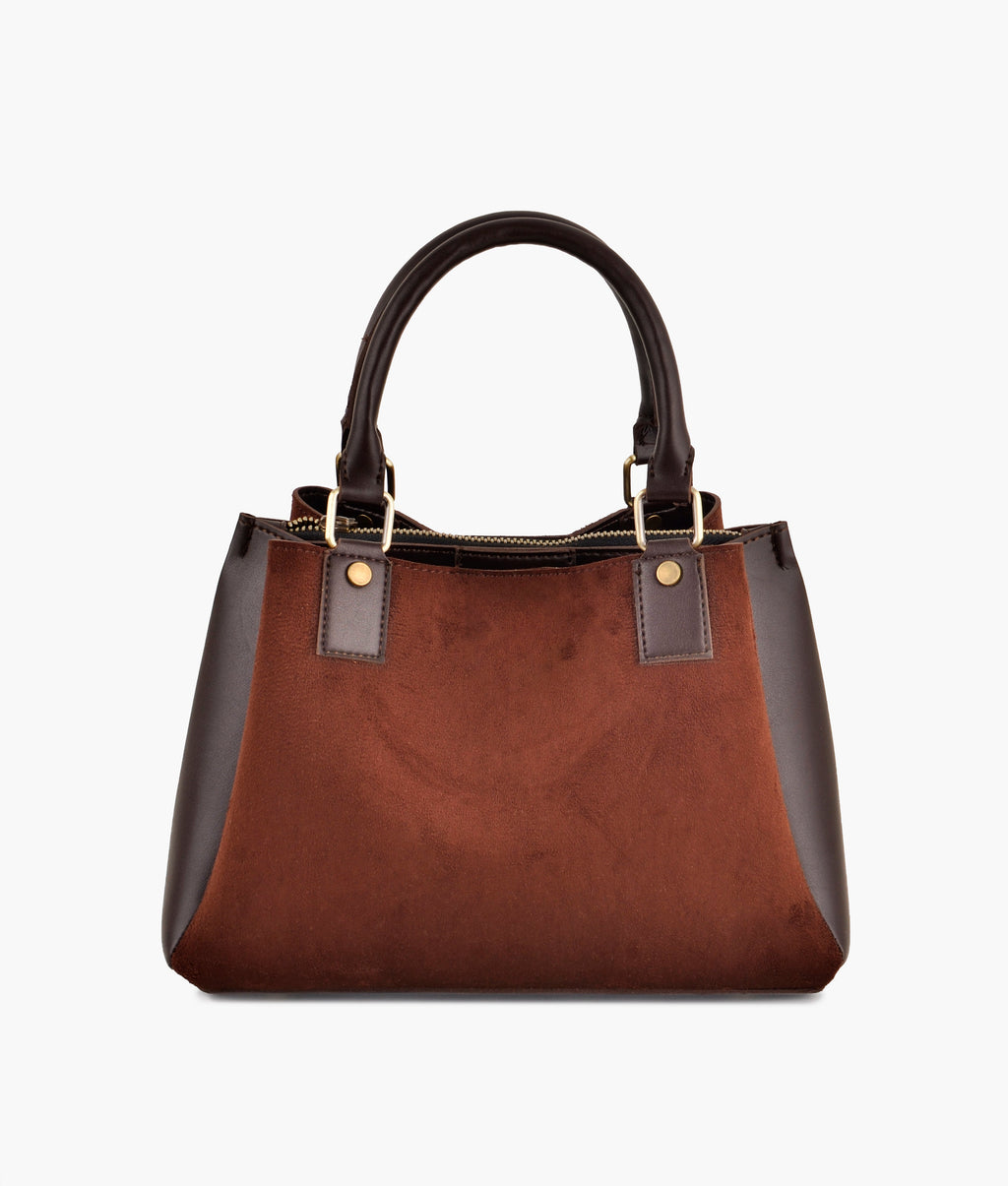 LumaVex - Dark brown suede mini bag