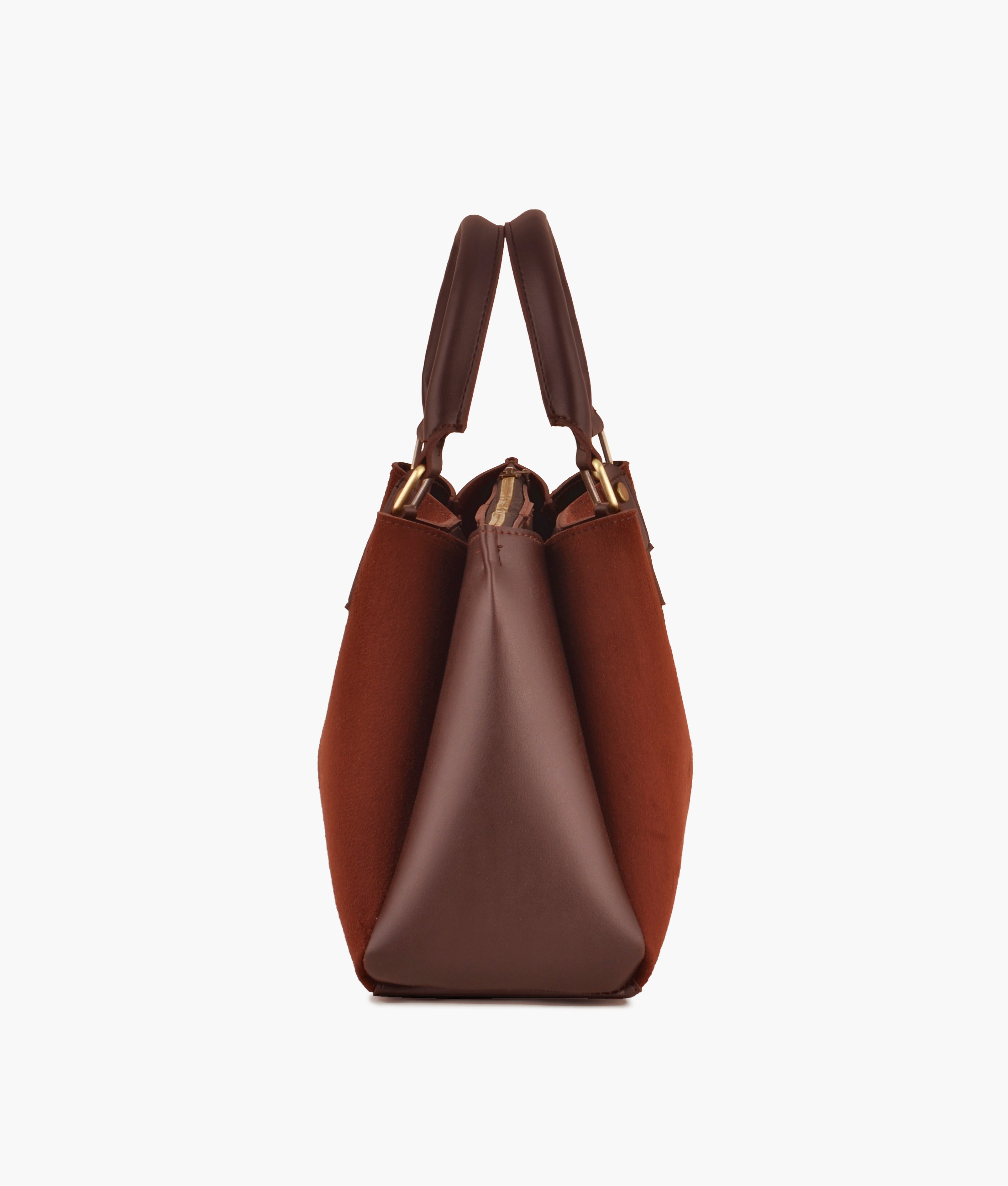 LumaVex - Dark brown suede mini bag