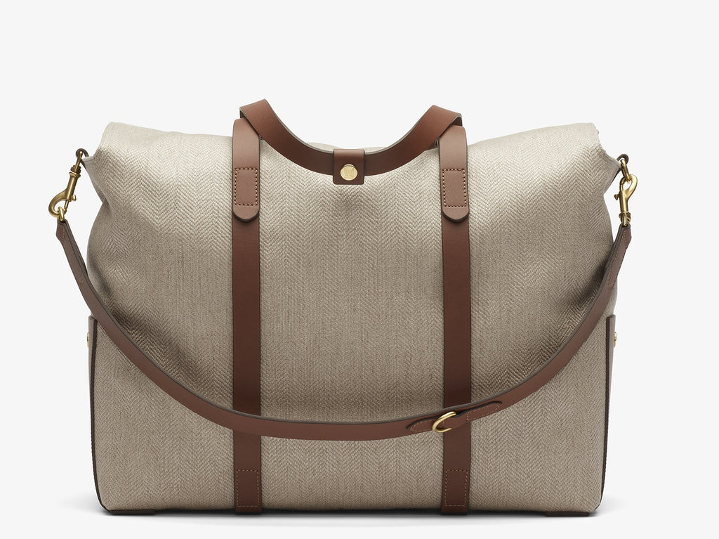 LumaVex - Mega Tote - Grand Herringbone/Cuoio