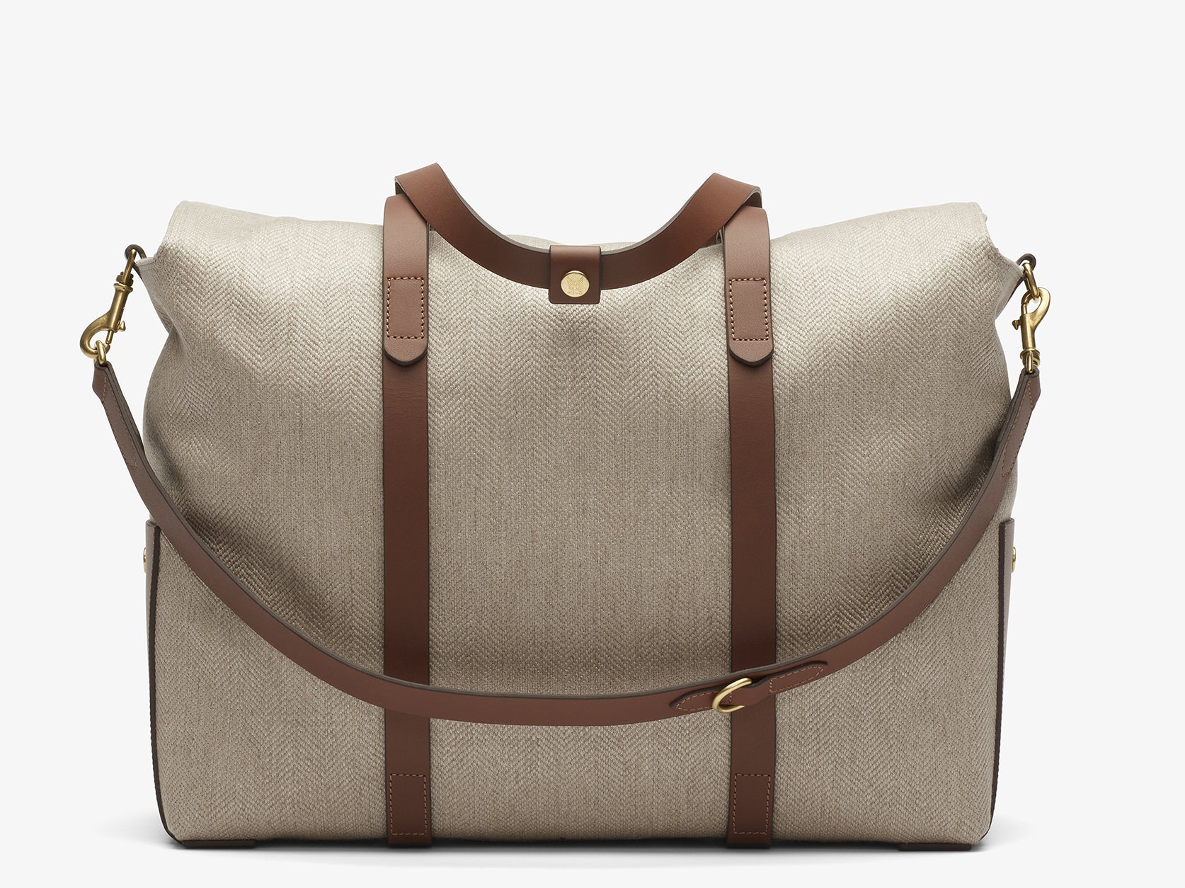 LumaVex - Mega Tote - Grand Herringbone/Cuoio
