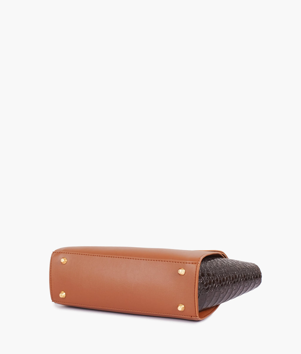 LumaVex - Brown trapeze handbag