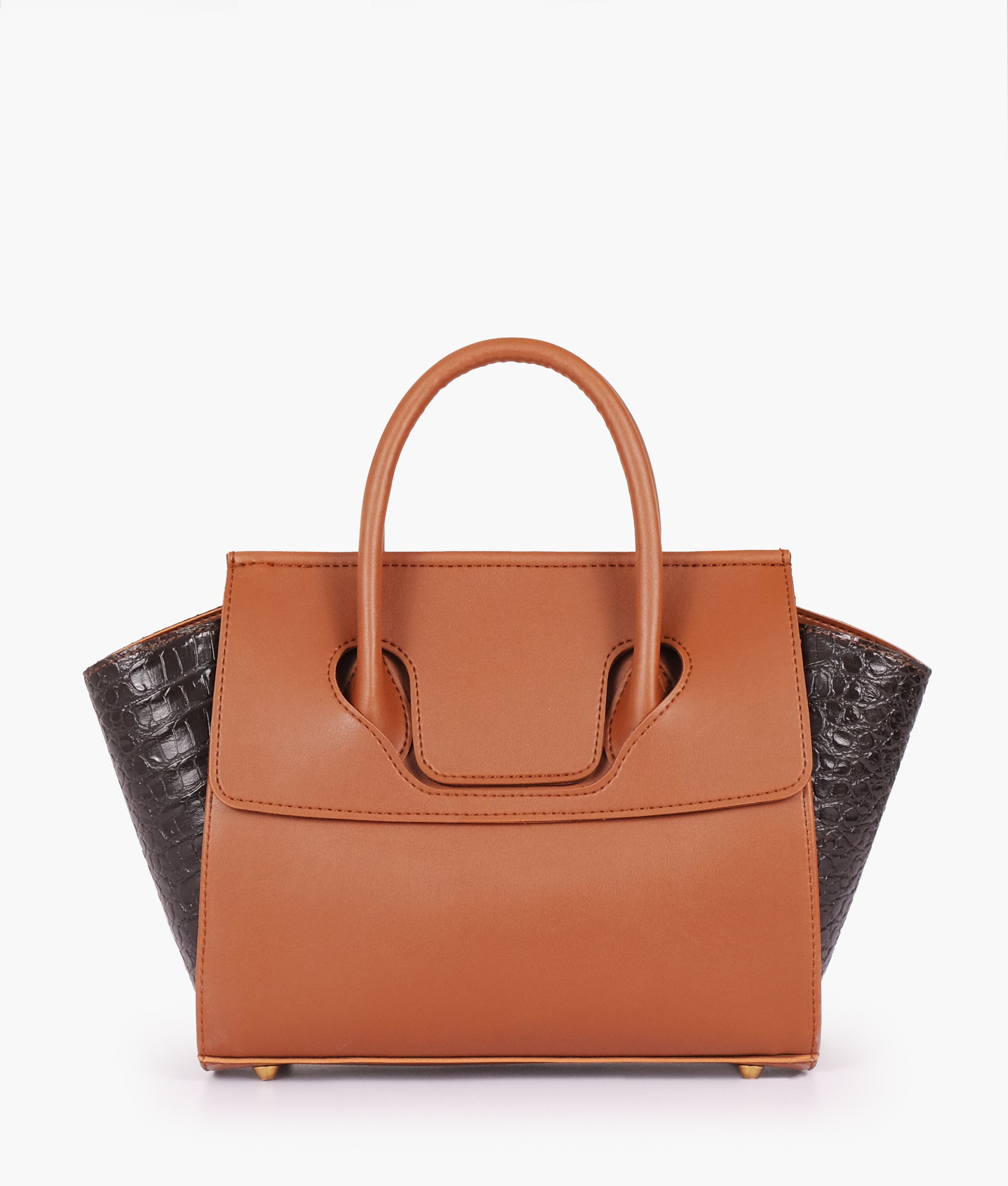 LumaVex - Brown trapeze handbag