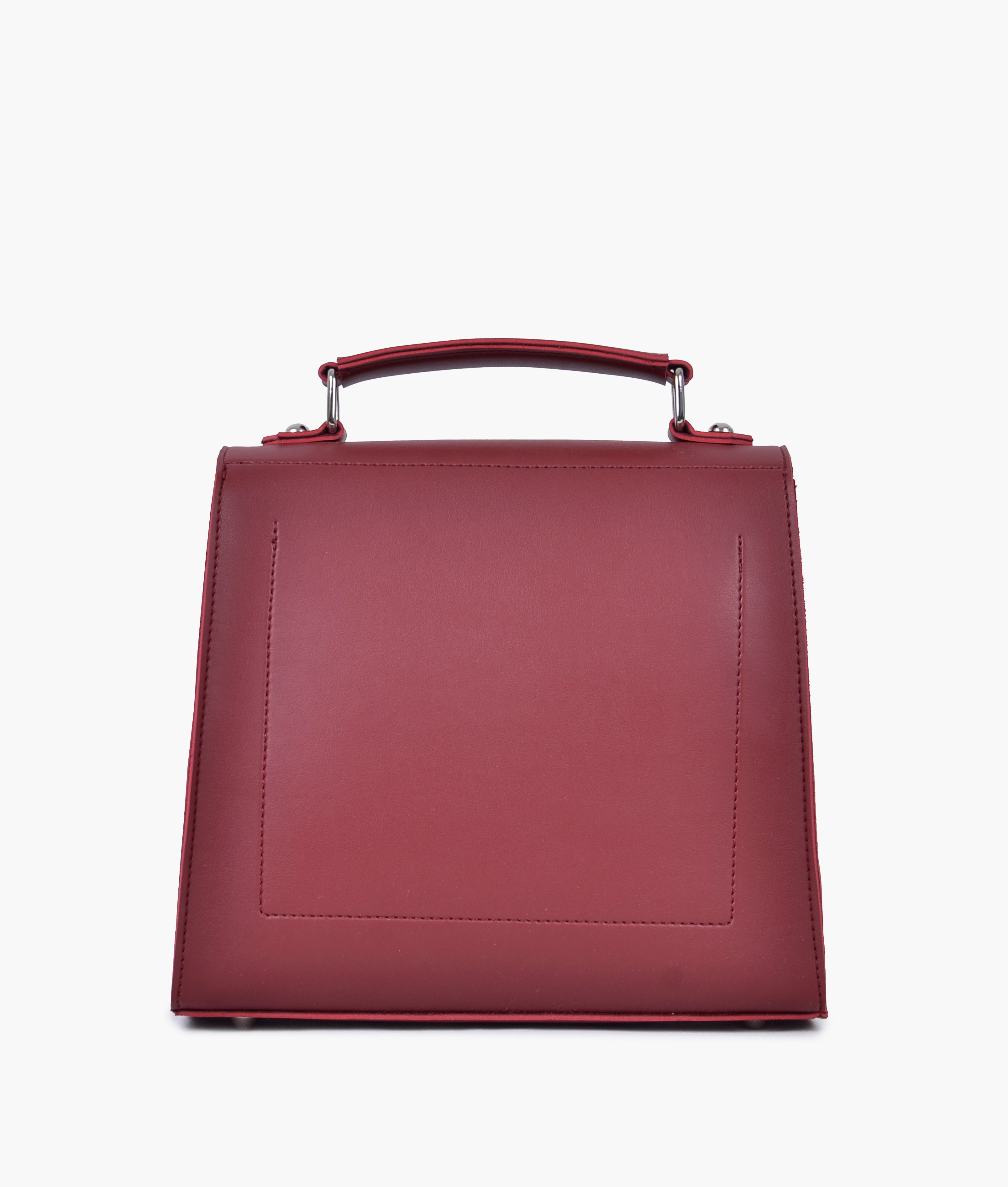LumaVex - Maroon push-lock messenger bag