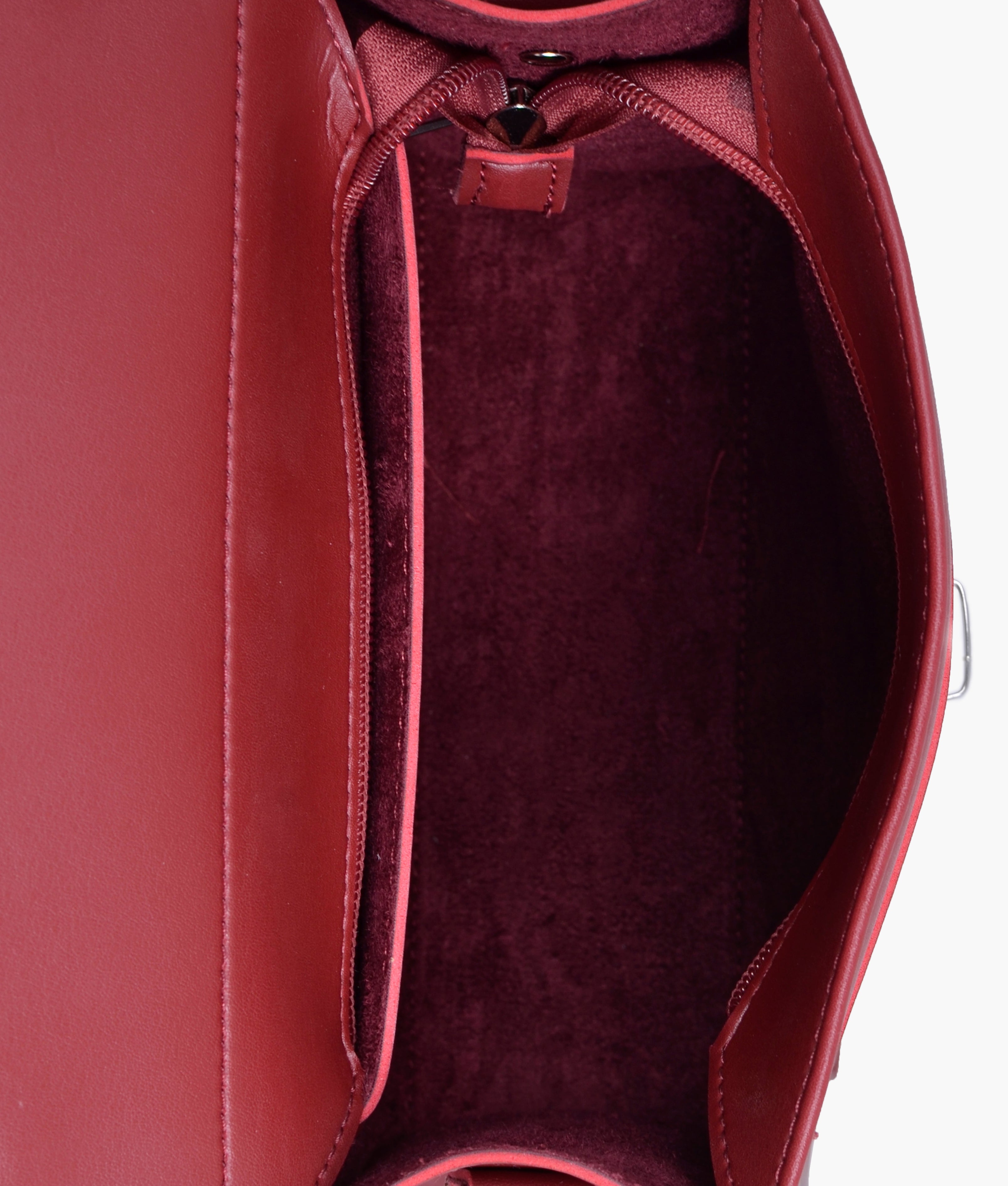 LumaVex - Maroon push-lock messenger bag