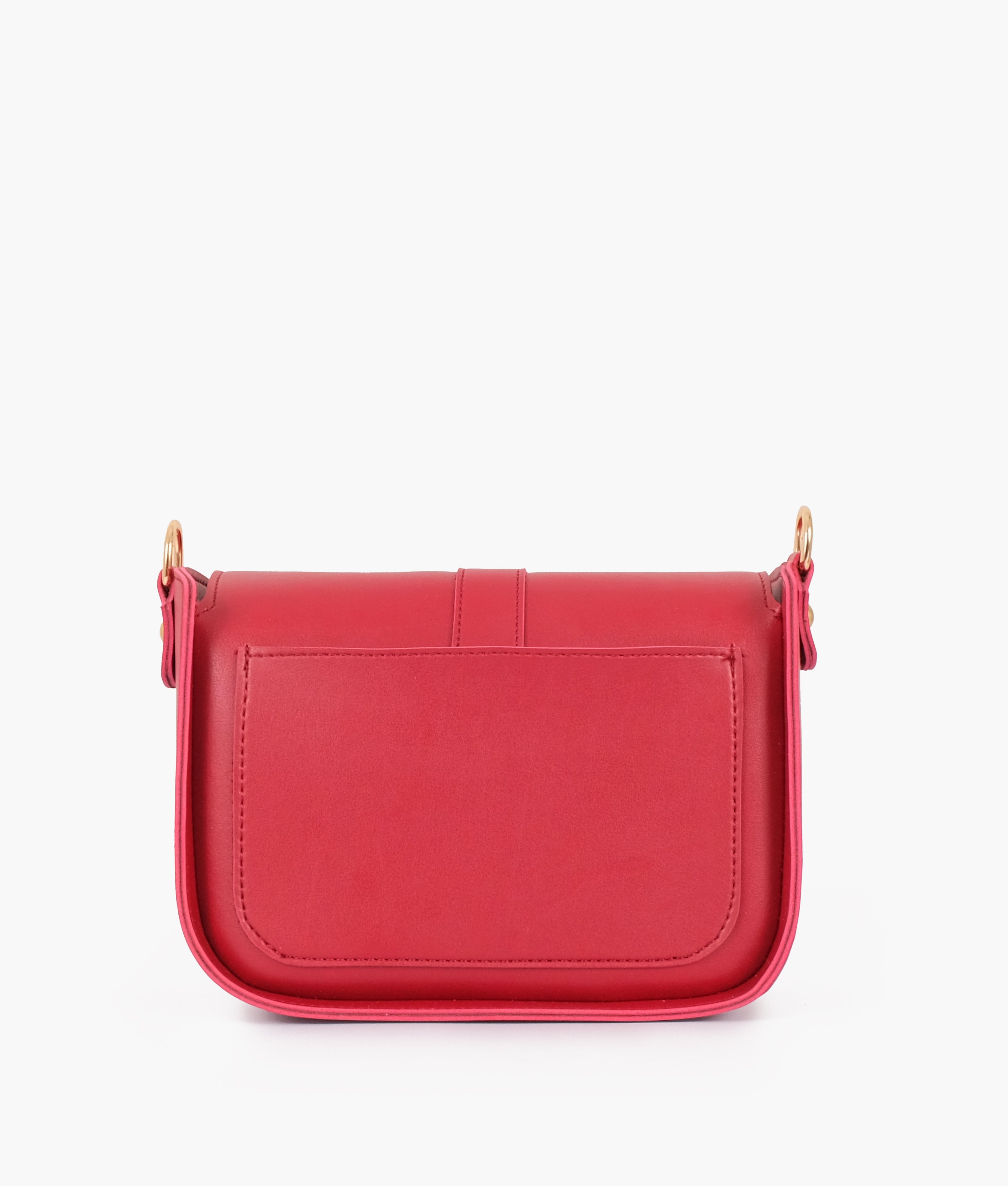 LumaVex - Maroon saddle buckle bag
