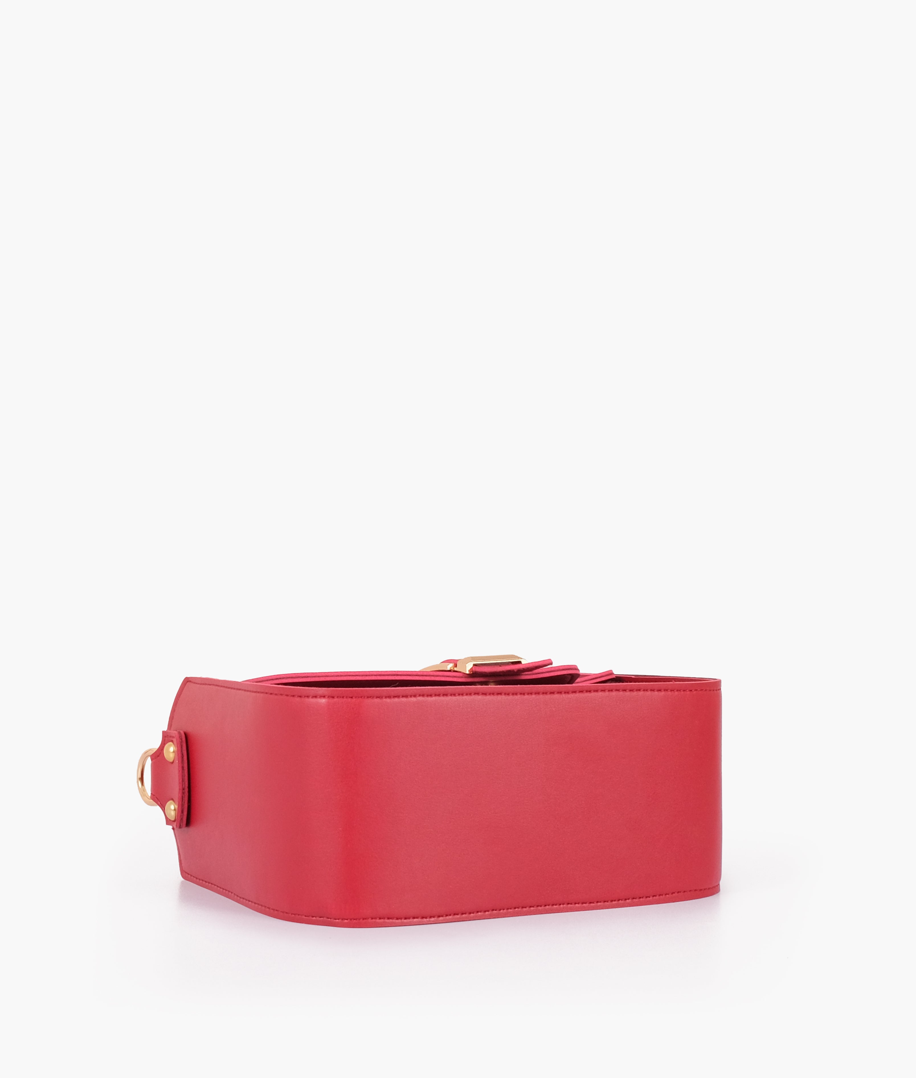 LumaVex - Maroon saddle buckle bag
