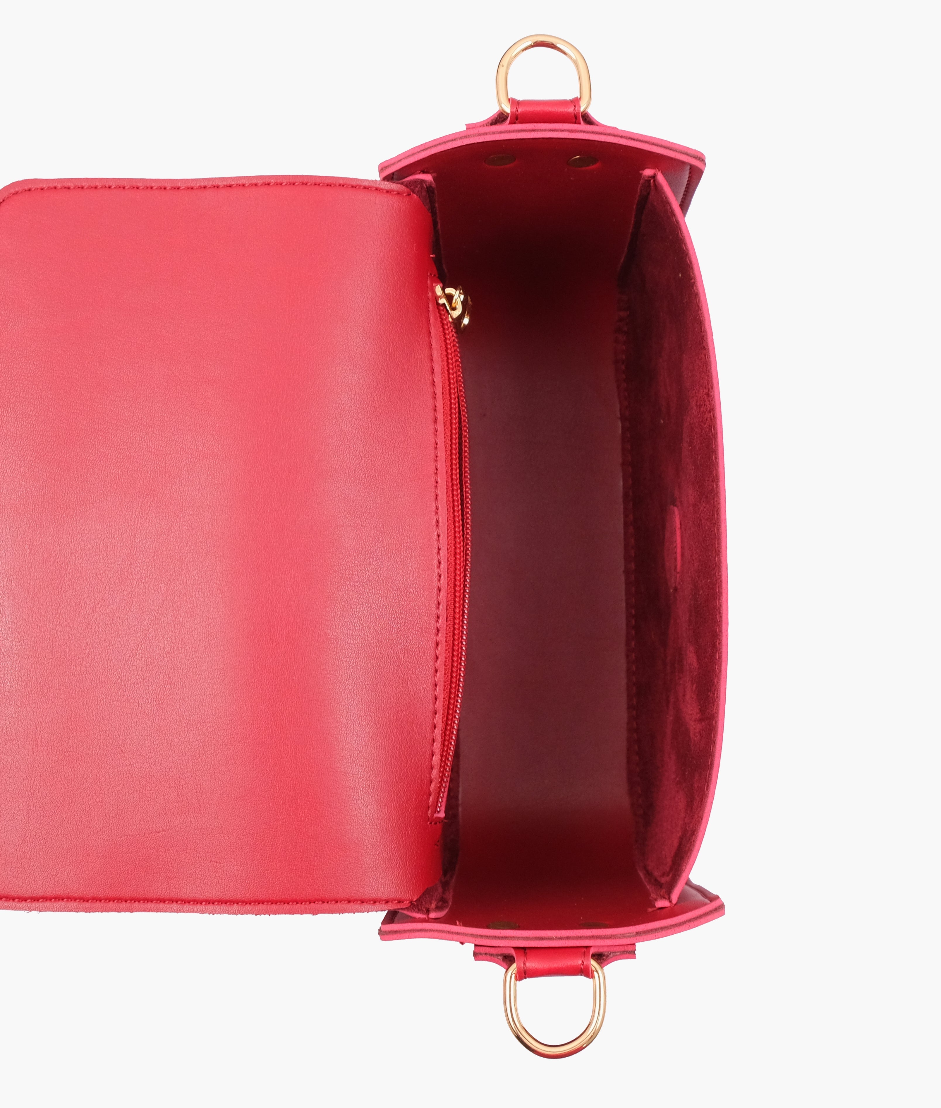 LumaVex - Maroon saddle buckle bag