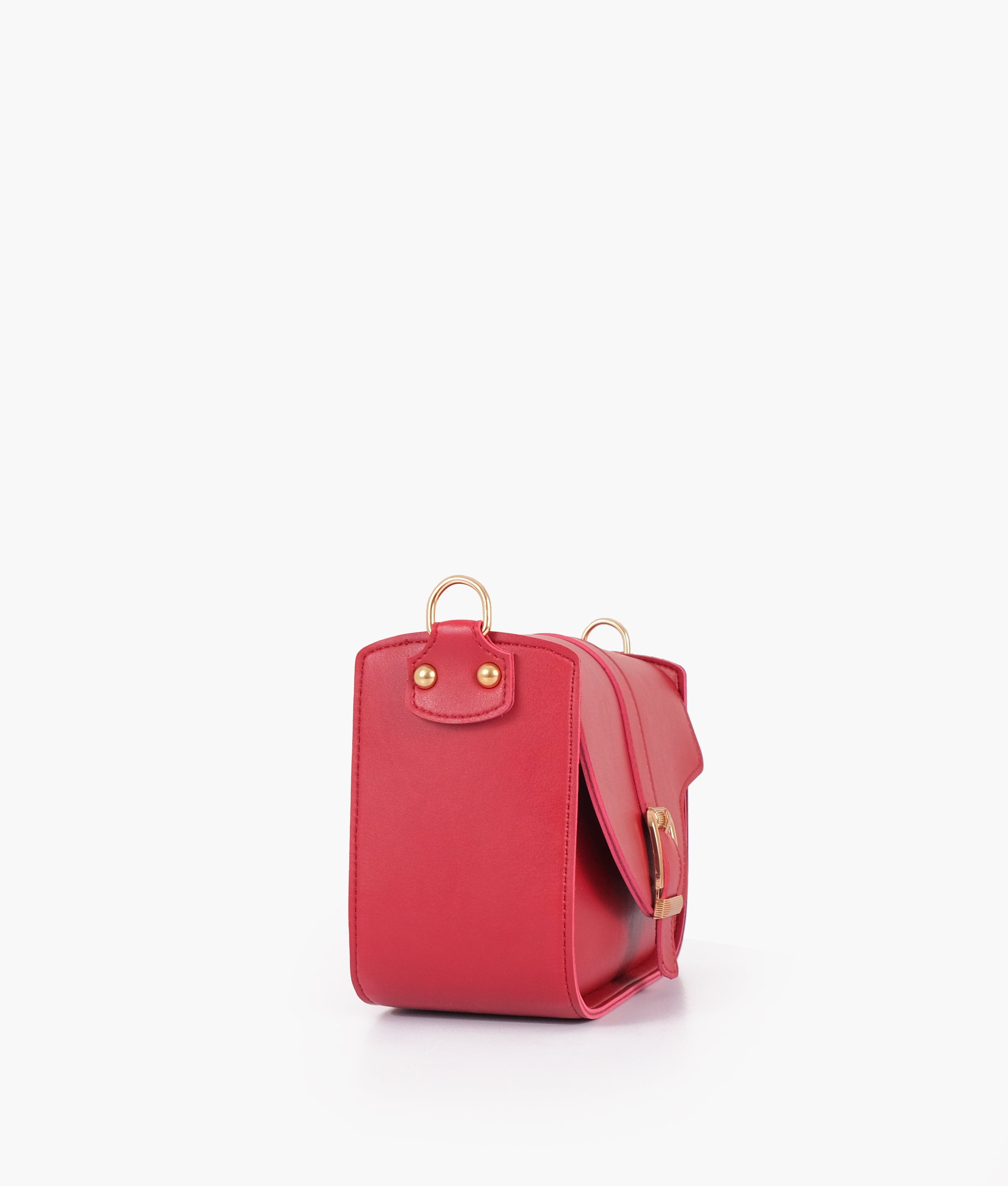 LumaVex - Maroon saddle buckle bag