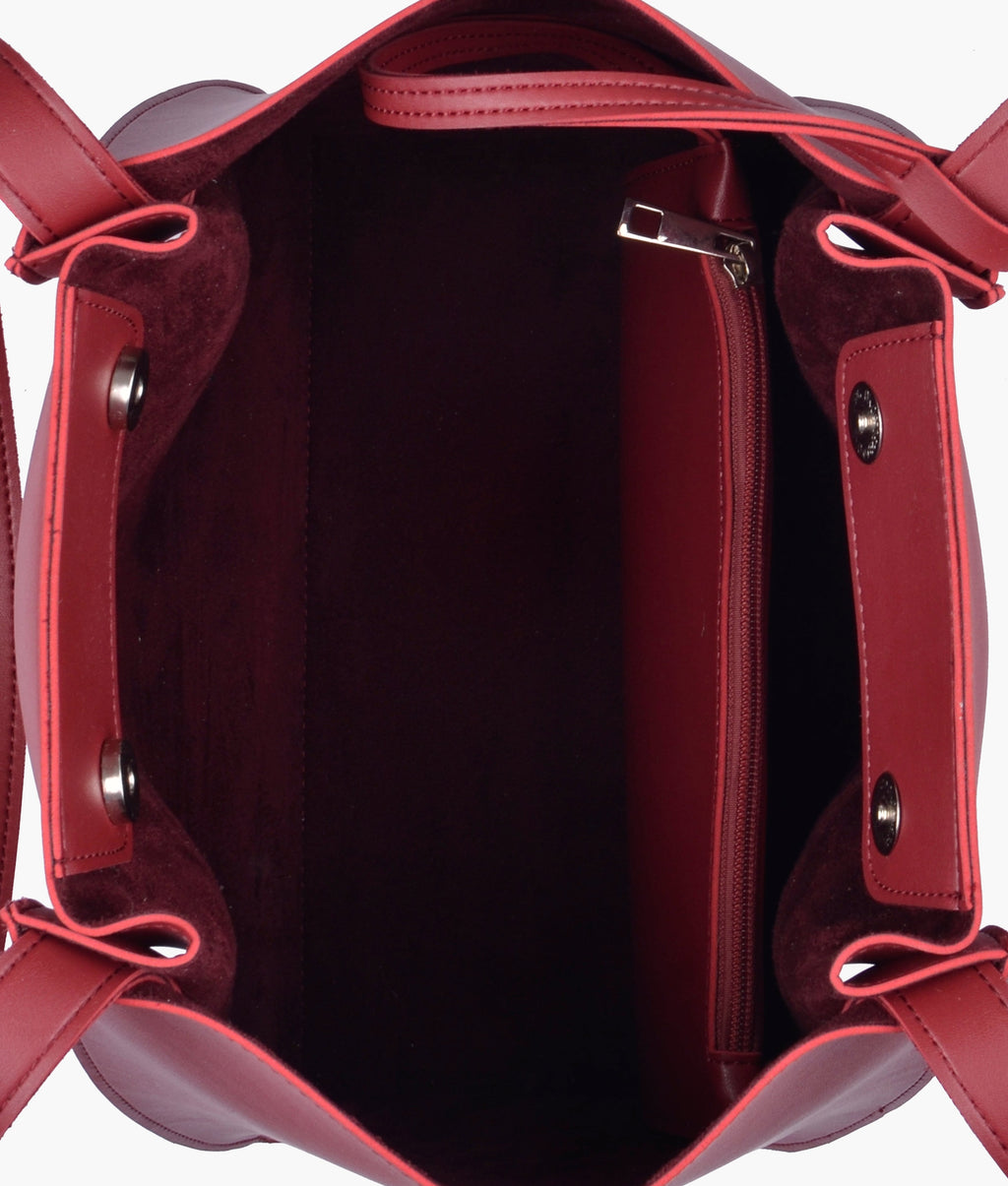 LumaVex - Maroon shopping tote bag