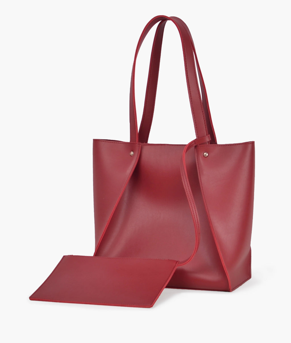 LumaVex - Maroon shopping tote bag