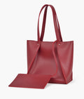 LumaVex - Maroon shopping tote bag