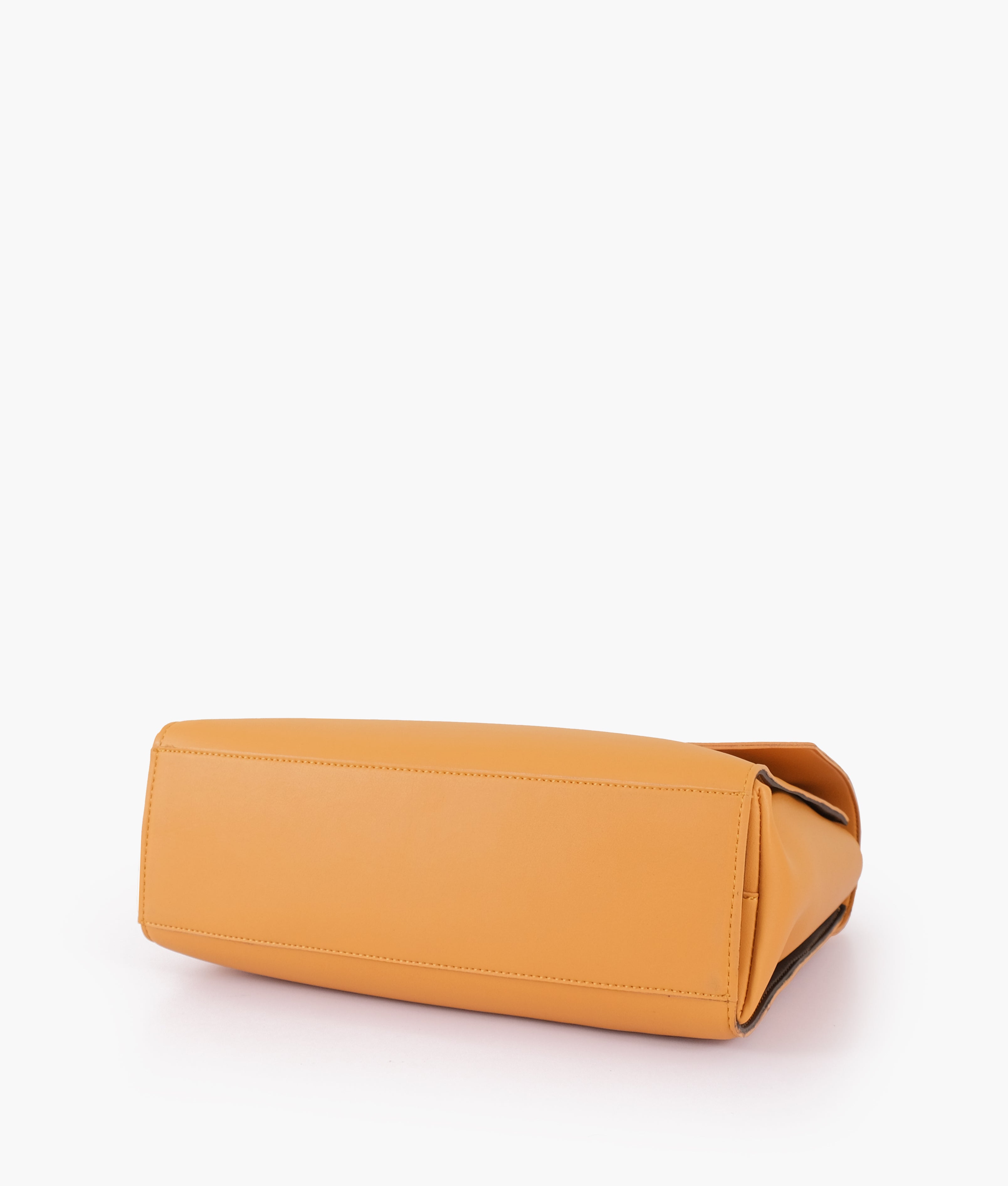 LumaVex - Mustard flap-over top-handle bag