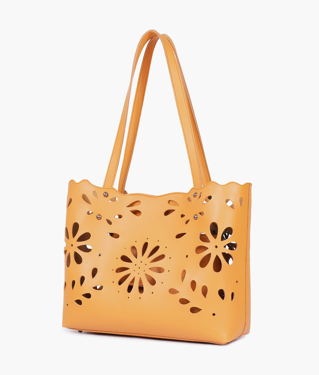 LumaVex - Mustard two-piece floral tote