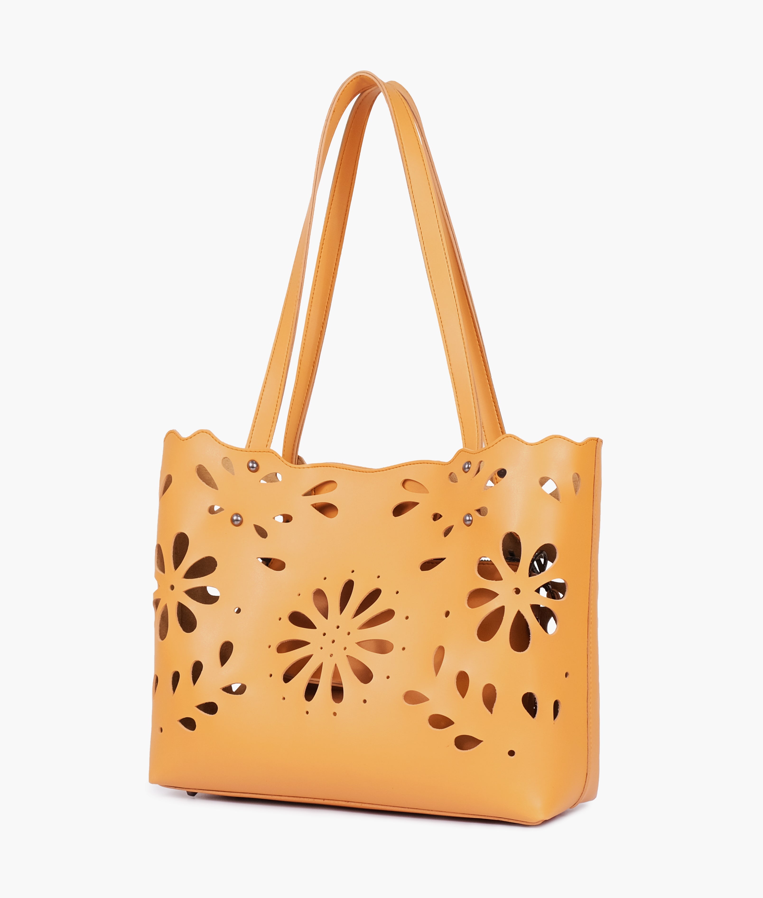 LumaVex - Mustard two-piece floral tote
