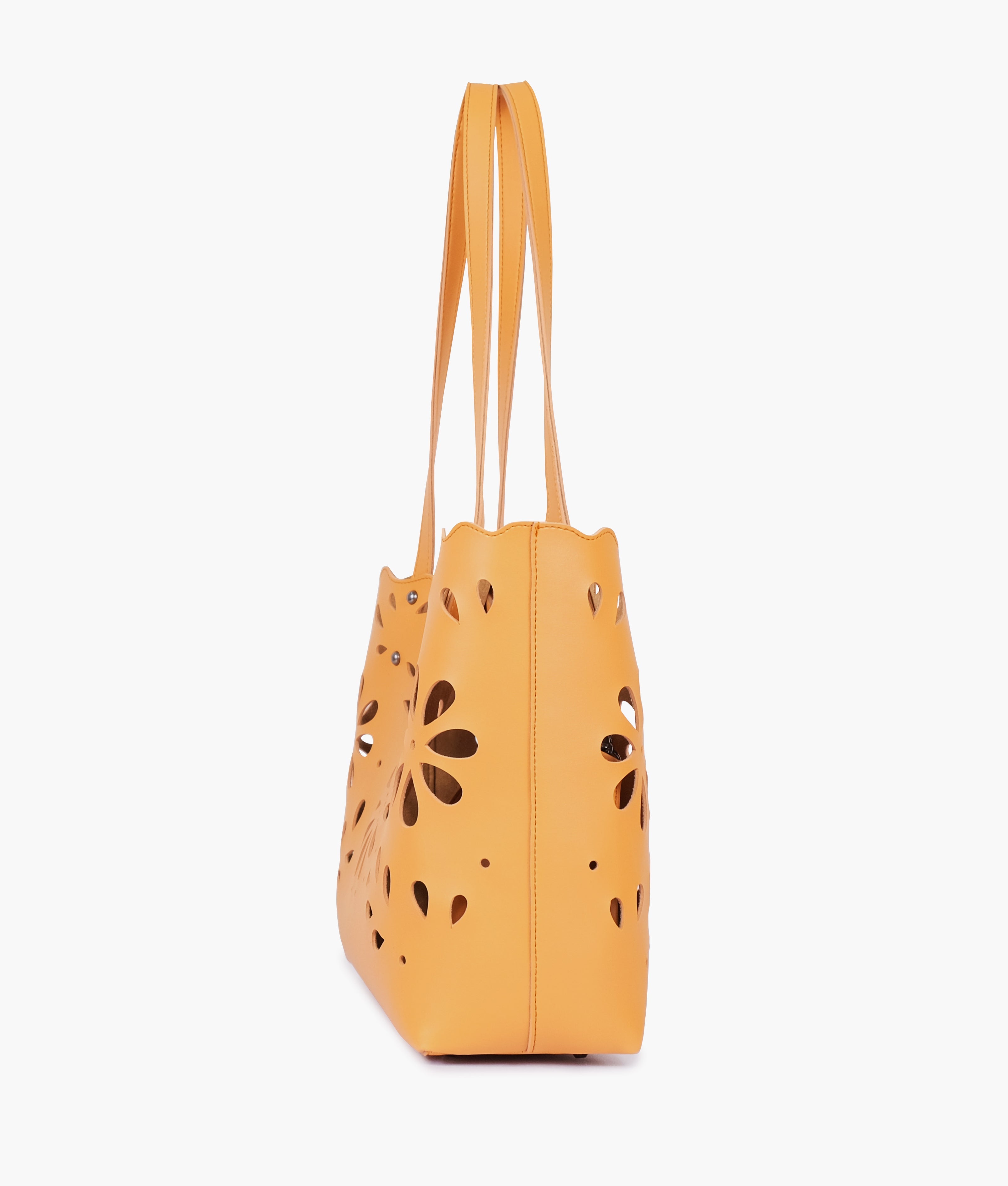 LumaVex - Mustard two-piece floral tote