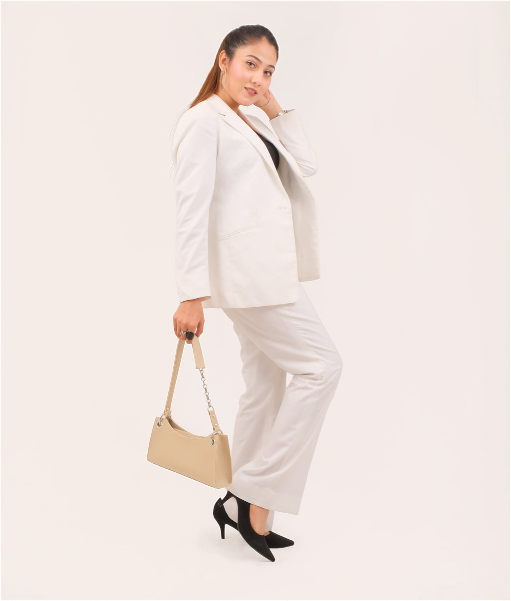 LumaVex - Off-white elongated chain handle purse