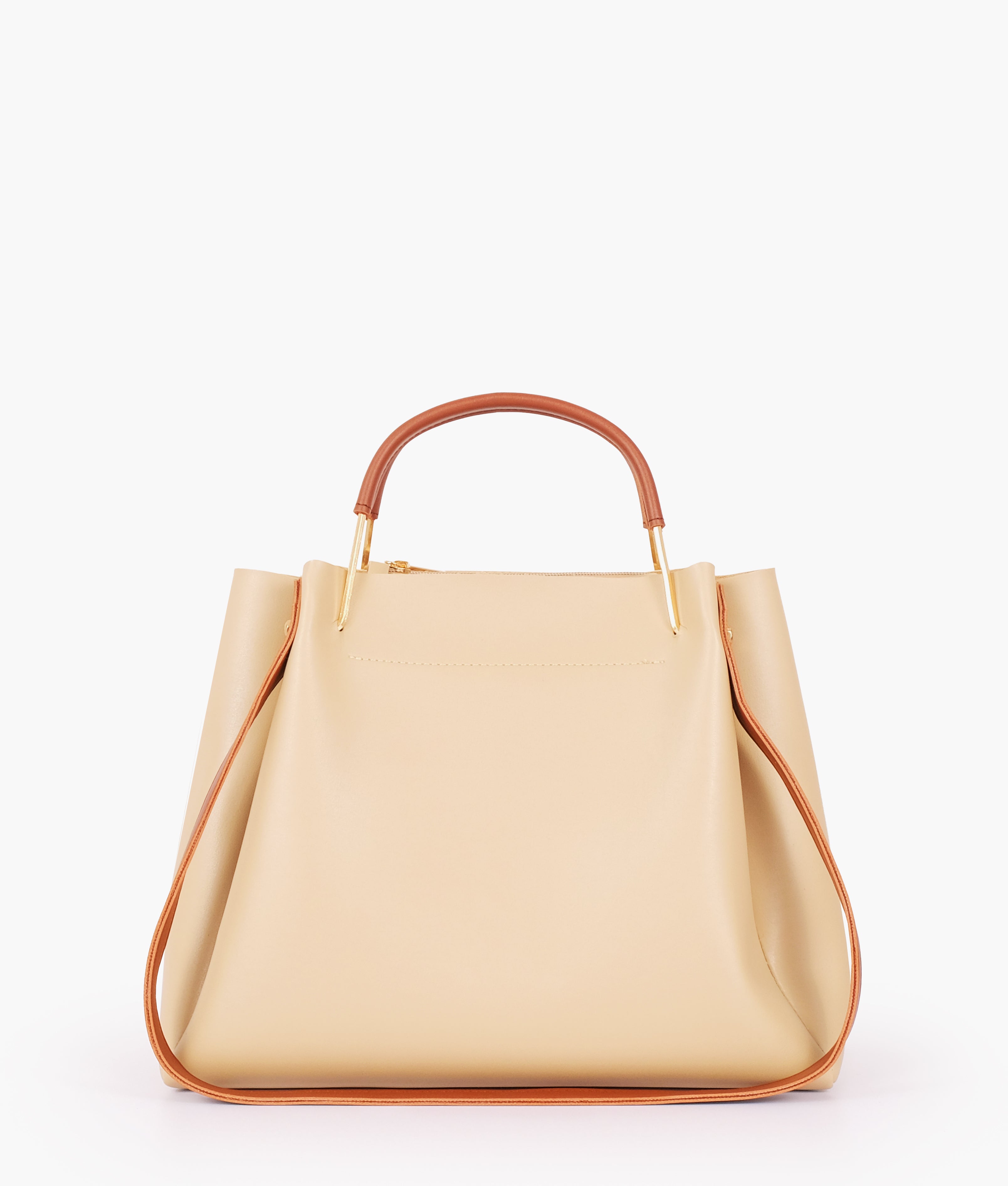 LumaVex - Off-white metal handle tote bag