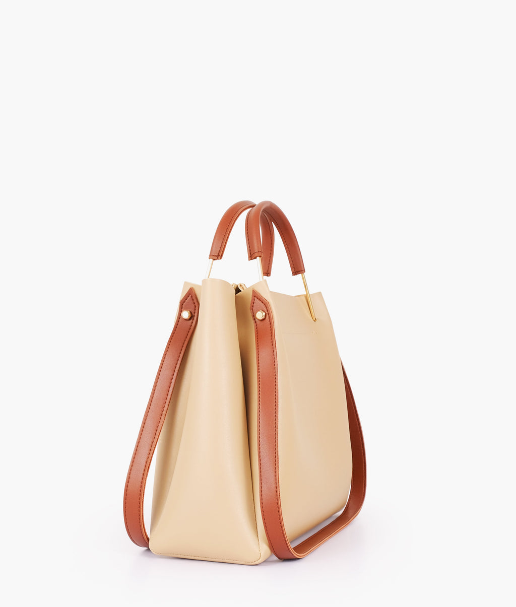 LumaVex - Off-white metal handle tote bag