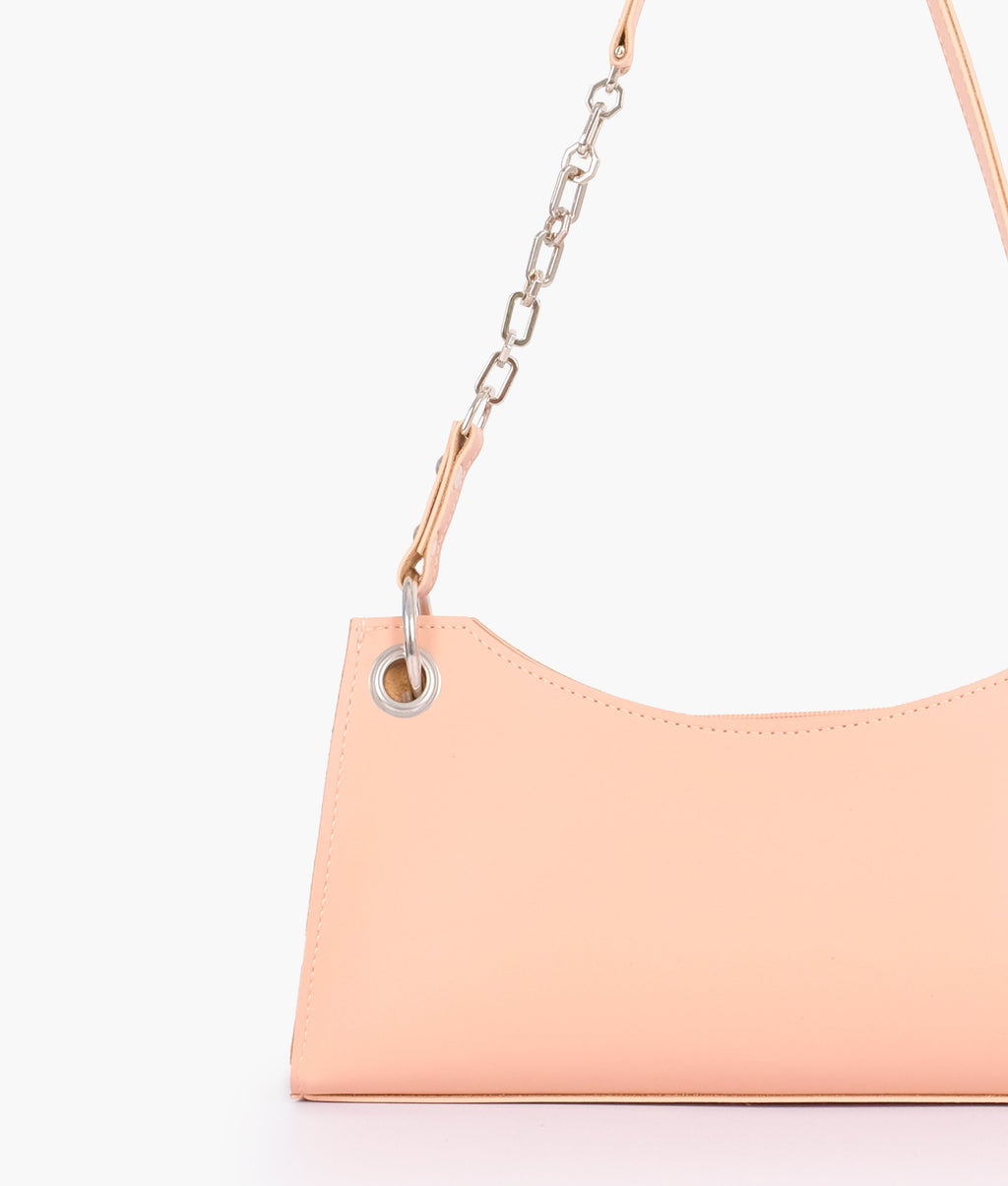 LumaVex - Peach elongated chain handle purse
