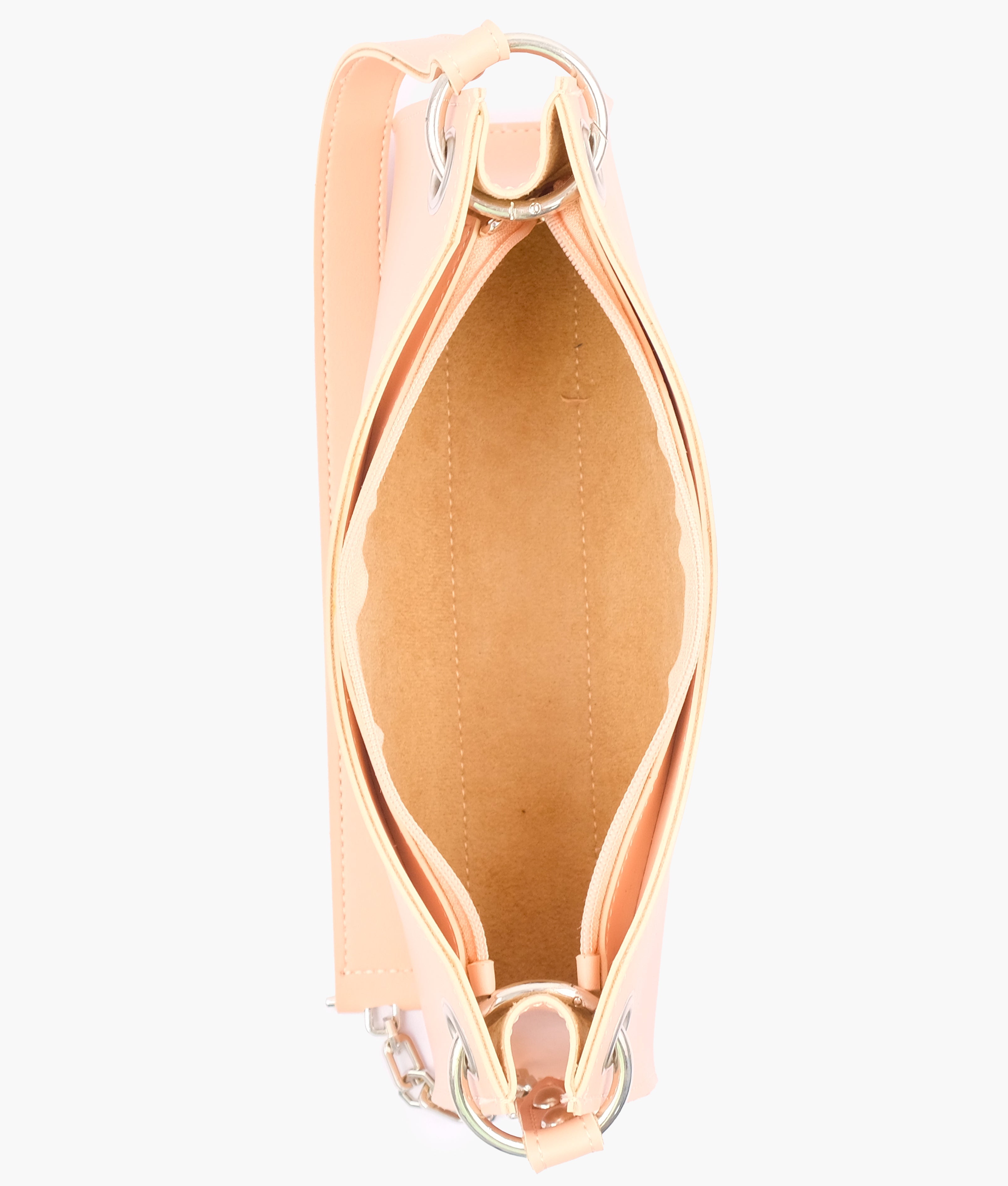 LumaVex - Peach elongated chain handle purse