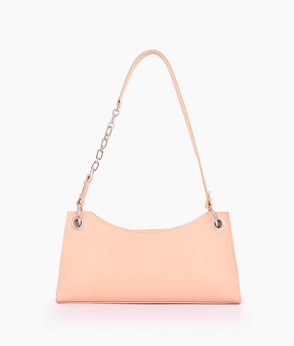 LumaVex - Peach elongated chain handle purse