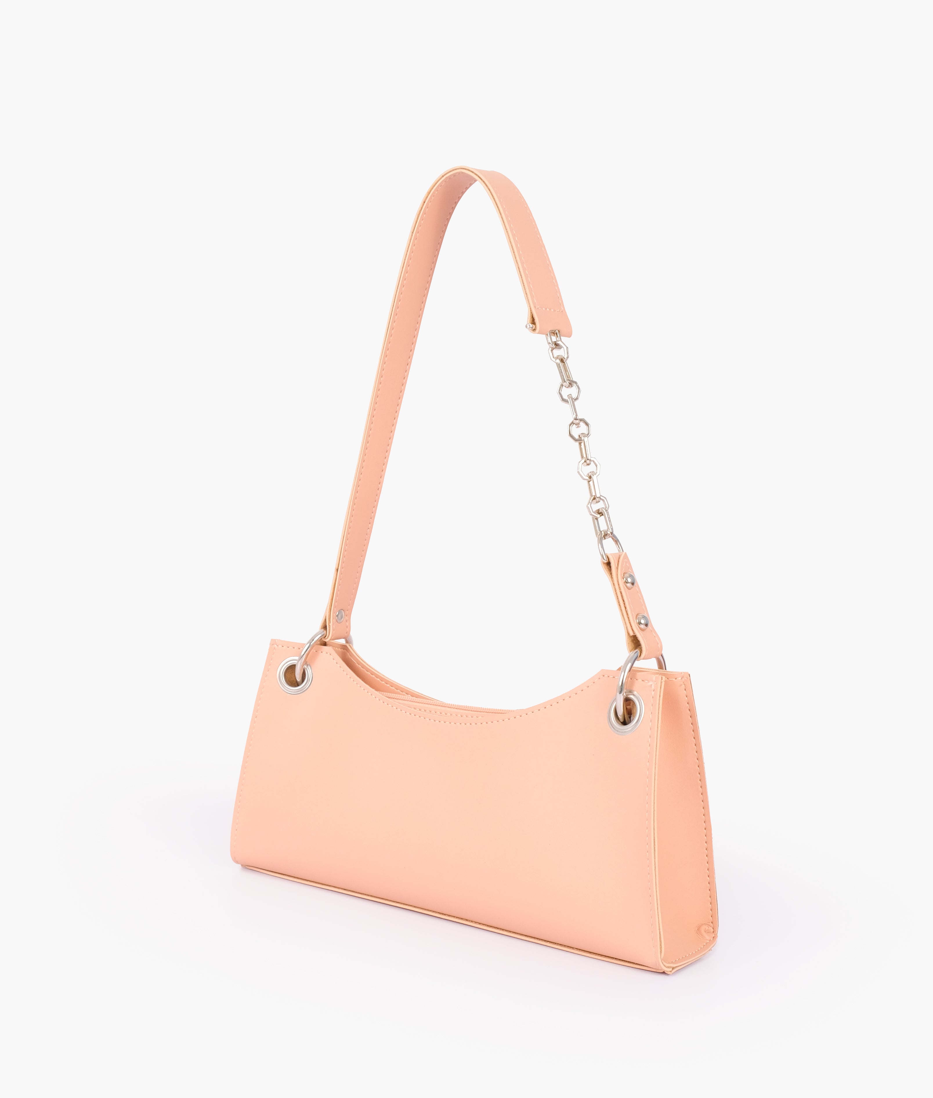 LumaVex - Peach elongated chain handle purse