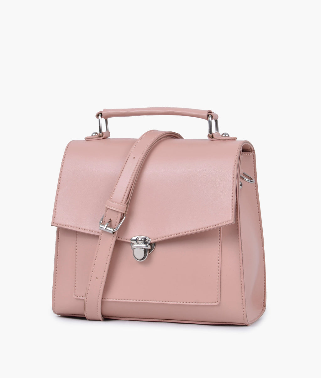 LumaVex - Peach push-lock messenger bag