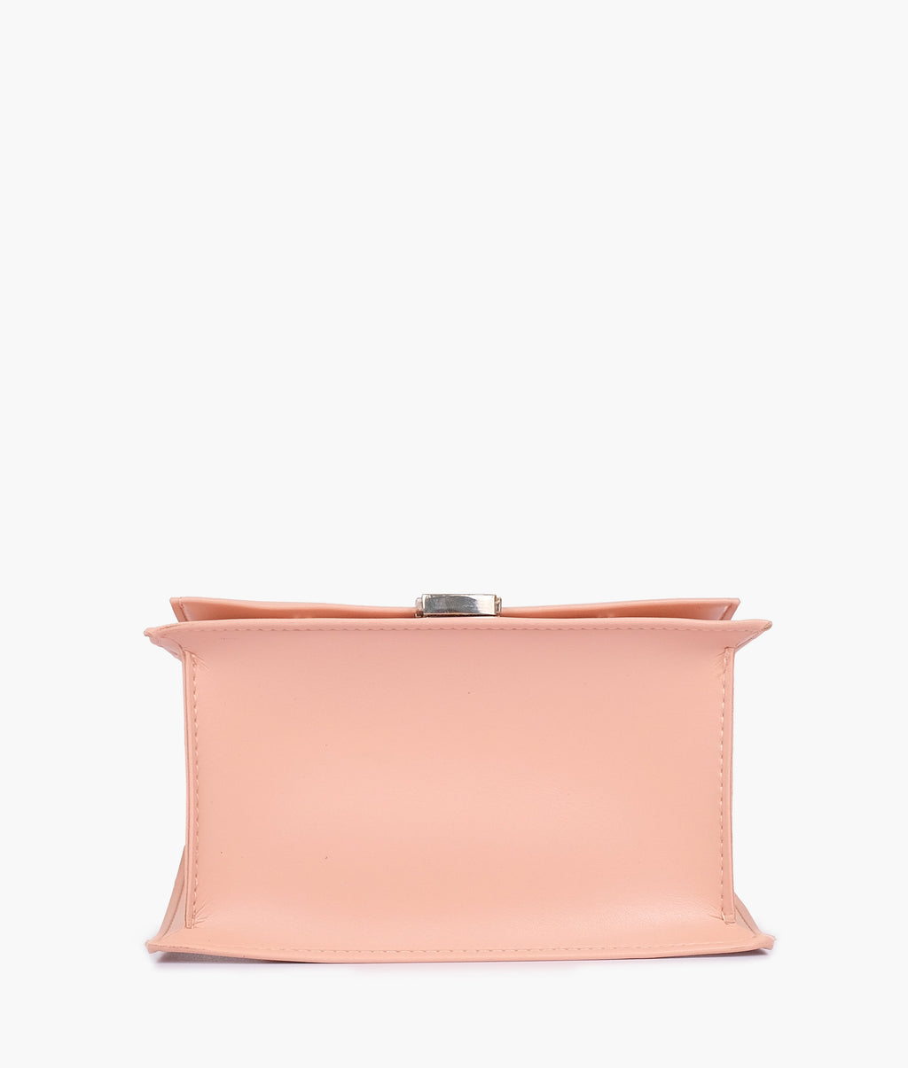 LumaVex - Peach top-handle mini cross-body bag