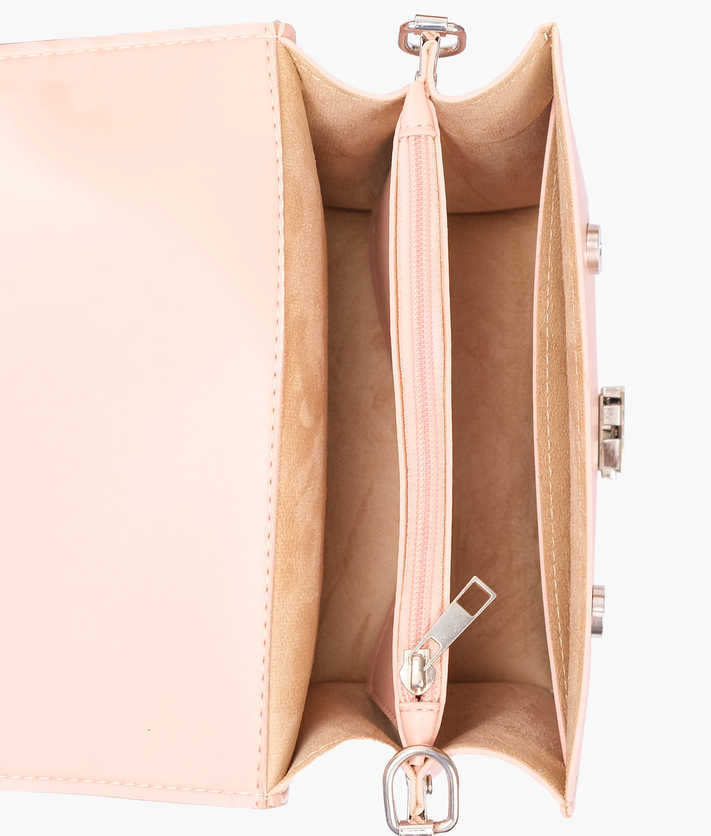 LumaVex - Peach top-handle mini cross-body bag