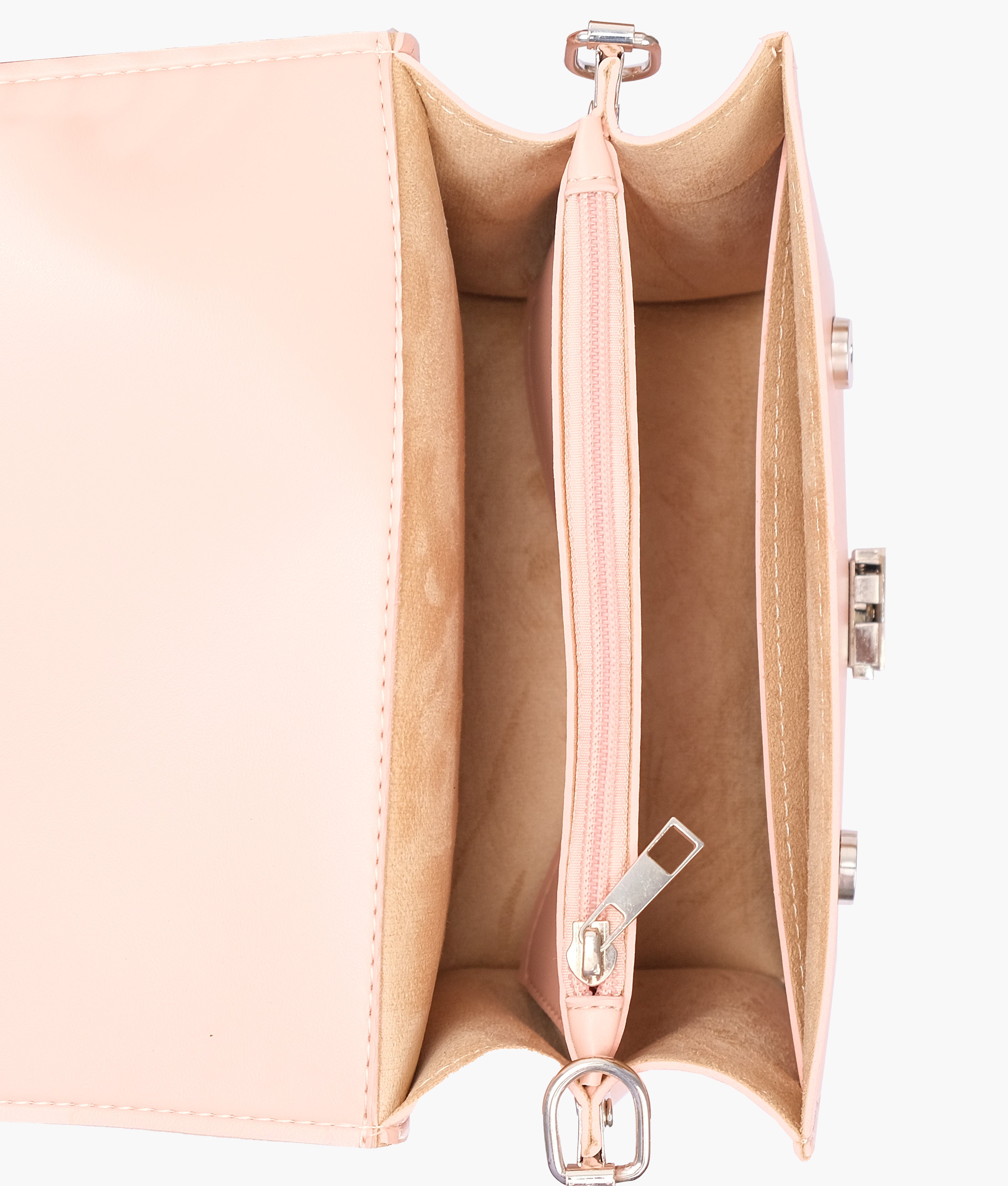 LumaVex - Peach top-handle mini cross-body bag