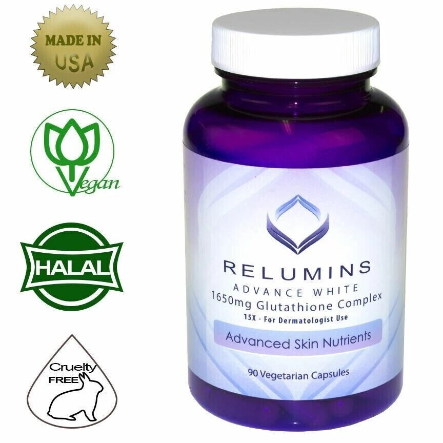 Advanced Glutathione Brightening Complex 1650mg – Skin Glow, Antioxidant & Rejuvenation Support (90 Vegan Capsules)