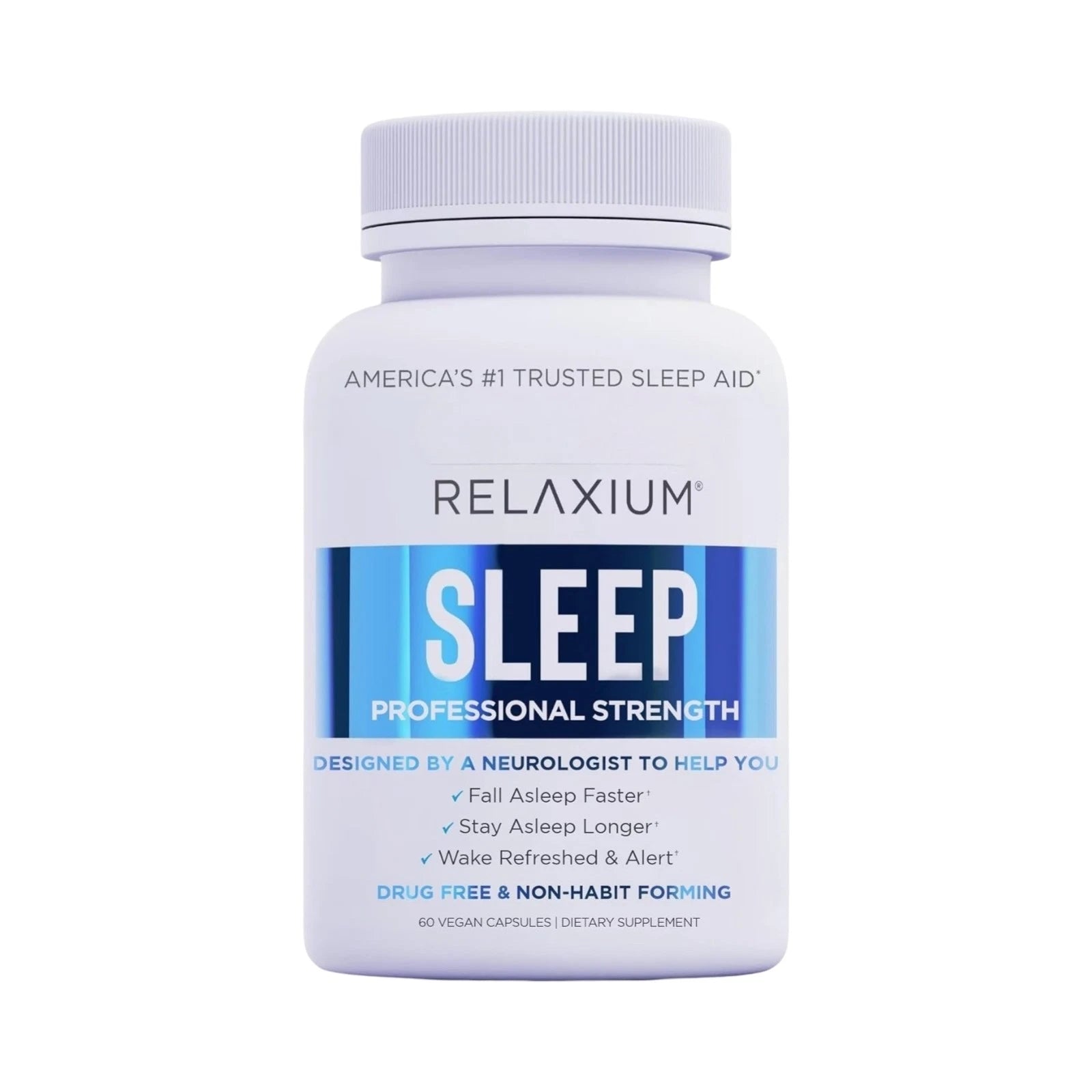 Natural Sleep Support Capsules – Relaxation & Restful Night Formula with Magnesium, B Vitamins & Zinc (60 Capsules)
