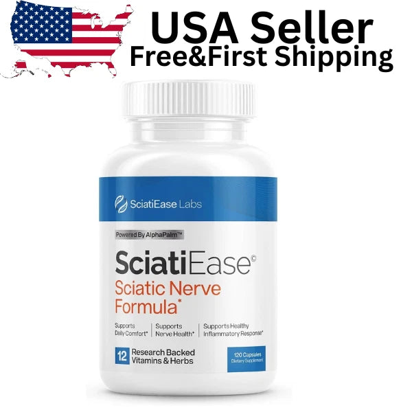 Advanced Nerve Support Capsules – Sciatic Comfort & Nerve Health Formula with Alpha Lipoic Acid, PEA & B Vitamins (120 Capsules)