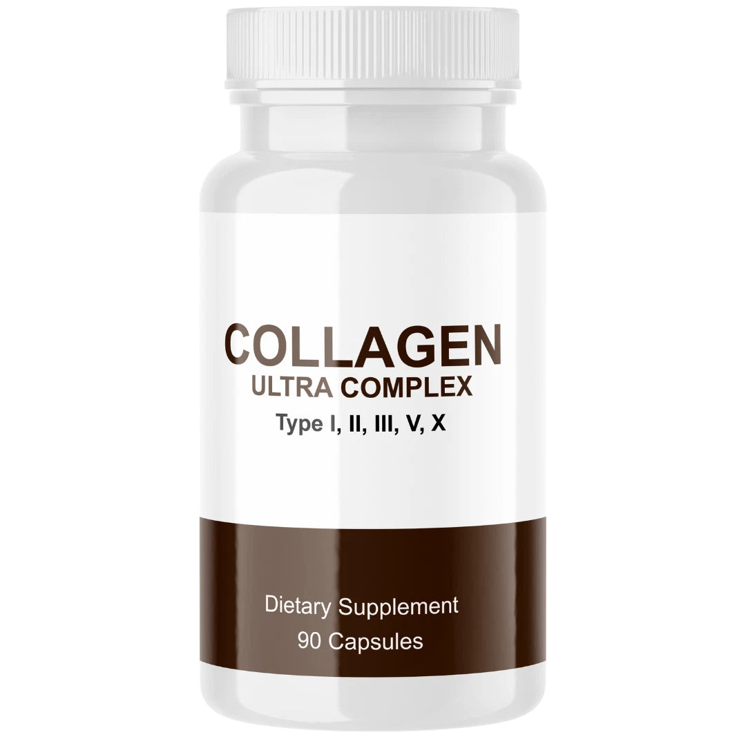 Advanced Collagen Complex Capsules – Multi-Type Support Formula (Types I, II, III, V & X – 90 Capsules)