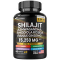 PureVital Shilajit Energy Complex – Herbal Multivitamin Capsules with Ashwagandha, Turmeric & Cordyceps (60 Count)