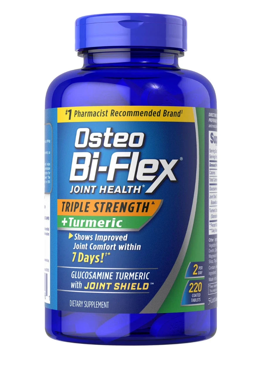 Triple Strength Joint Support Formula with Turmeric – Advanced Mobility & Flexibility Complex (220 Tablets)