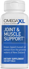 Premium Joint Support Omega Softgels – 300 Capsules Green-Lipped Mussel Formula for Mobility, Flexibility & Muscle Relief (3-Pack)