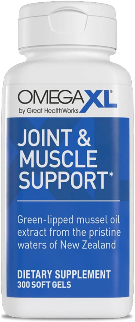 Premium Joint Support Omega Softgels – 300 Capsules Green-Lipped Mussel Formula for Mobility, Flexibility & Muscle Relief (3-Pack)