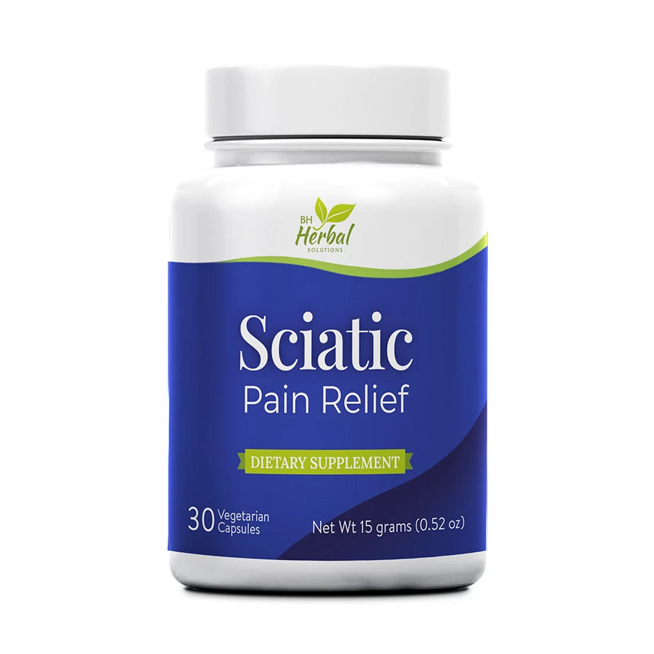 Natural Sciatic Pain Relief Capsules – Nerve Support, Anti-Inflammation & Muscle Relaxation Formula for Back & Leg Comfort