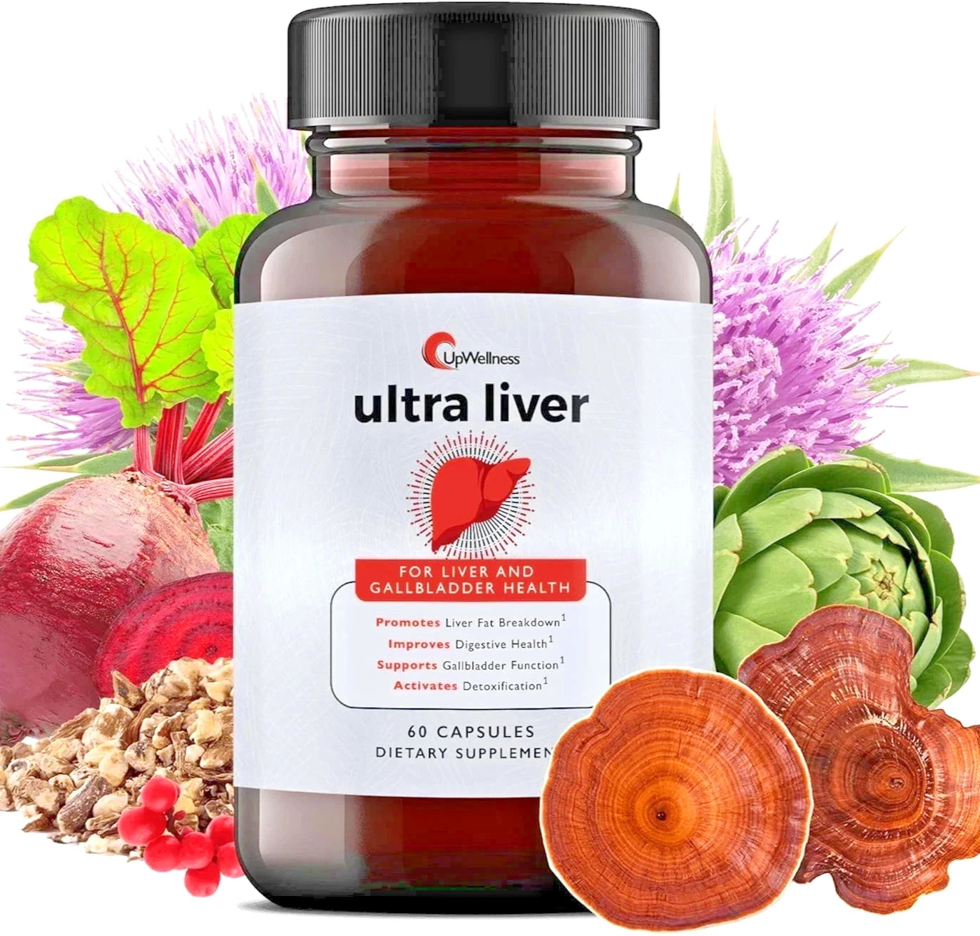 UpWellness Ultra Liver Support Formula – Advanced Detox & Gallbladder Health Complex