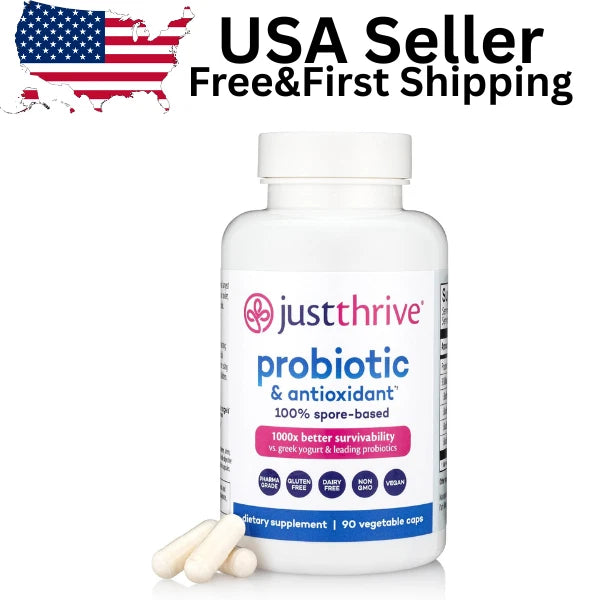 Advanced Spore Probiotic & Antioxidant Capsules – Gut Health, Digestion & Immune Support (90 Count)