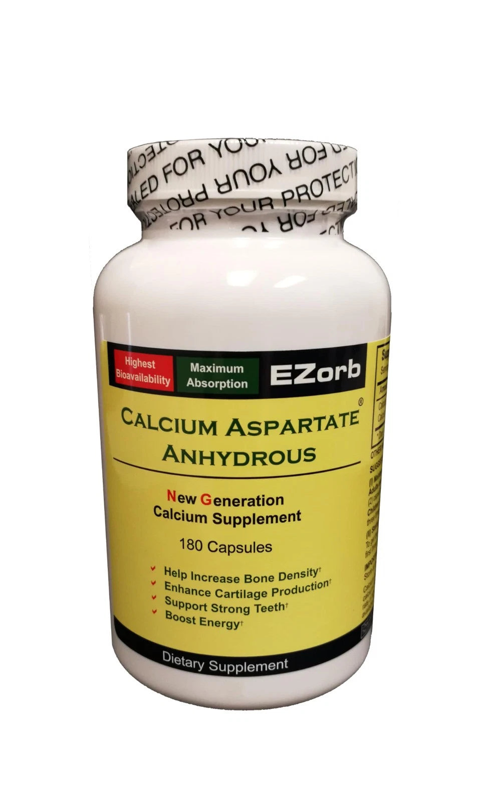 High Absorption Calcium Capsules – Advanced Bone, Joint & Muscle Support Formula (180 Capsules)