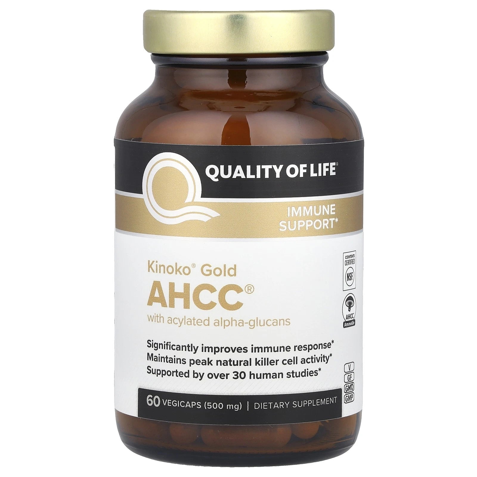 Advanced Immune Support AHCC Capsules – 500mg (60 Vegan Capsules)