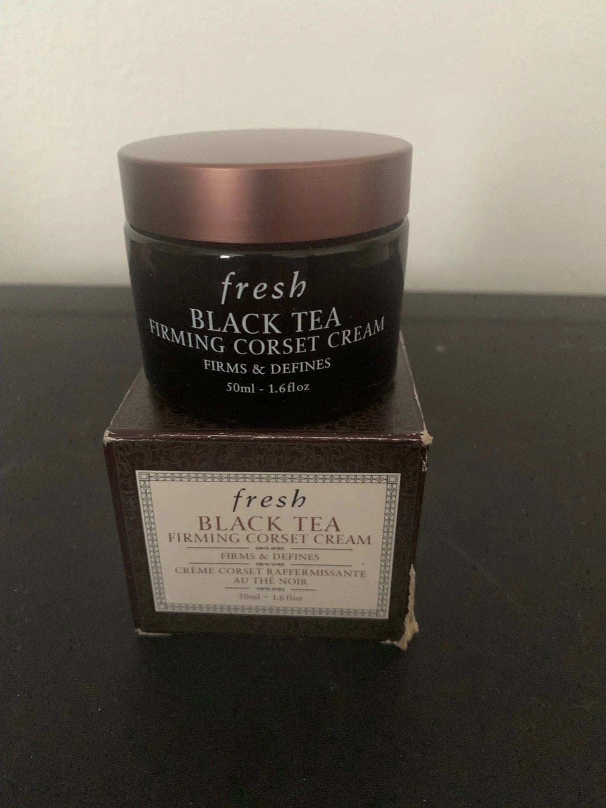 Luxury Black Tea Firming Face Cream – 24Hr Hydration, Lifting & Skin Tightening Moisturizer with Peptides (1.6 oz)