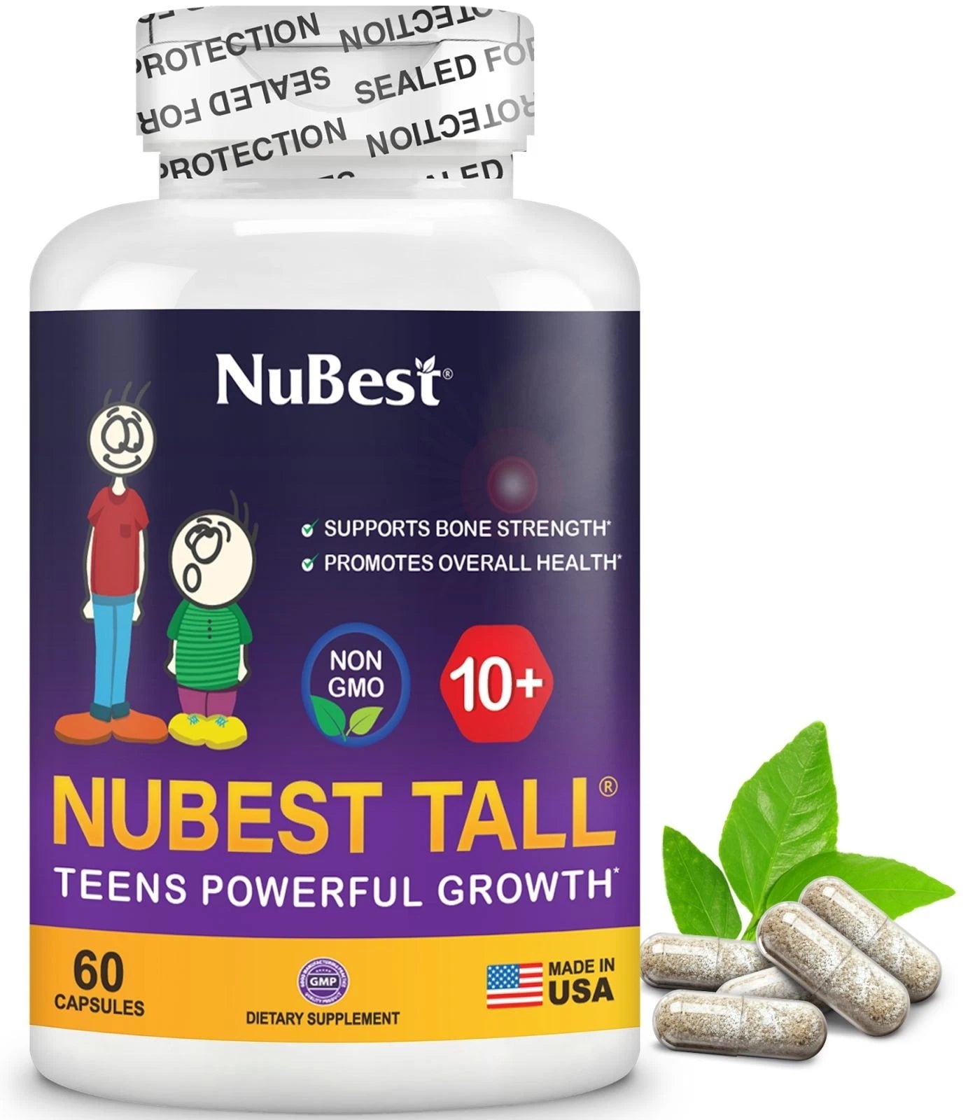 NuBest Tall 10+ Kids & Teens Growth Support – Bone Strength, Height & Development Formula